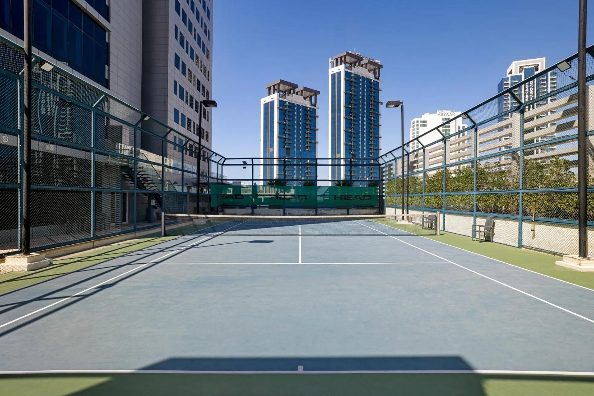 Tennis court in La Suite Dubai Hotel & Apartments