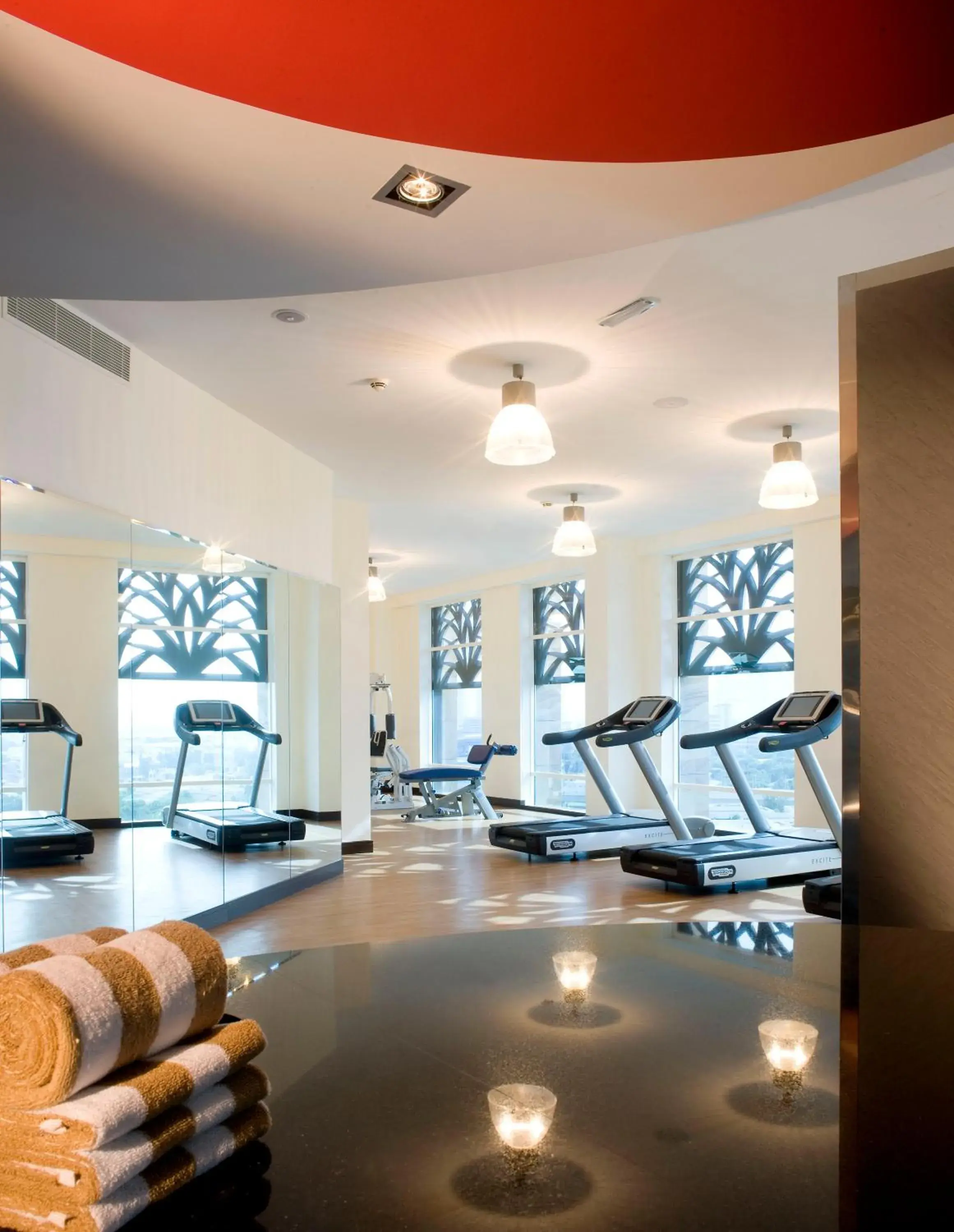 Fitness centre/facilities in La Suite Dubai Hotel & Apartments Fitness centre/facilities in La Suite Dubai Hotel & Apartments