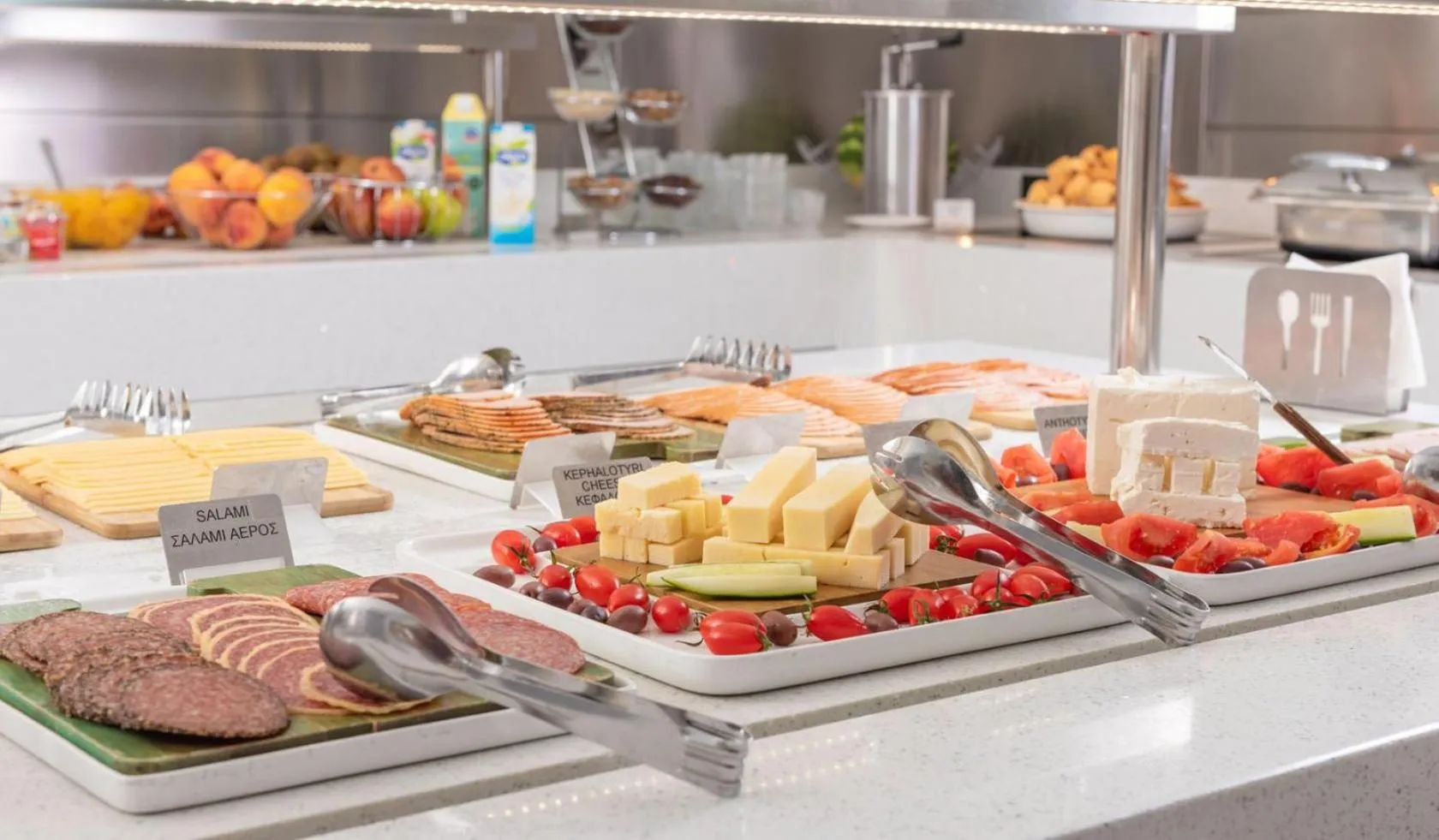 Buffet breakfast in Adrina Beach Hotel