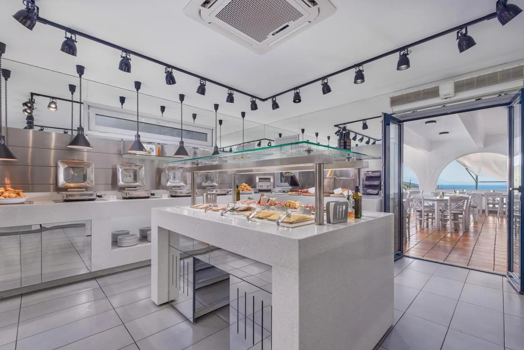 Buffet breakfast in Adrina Beach Hotel