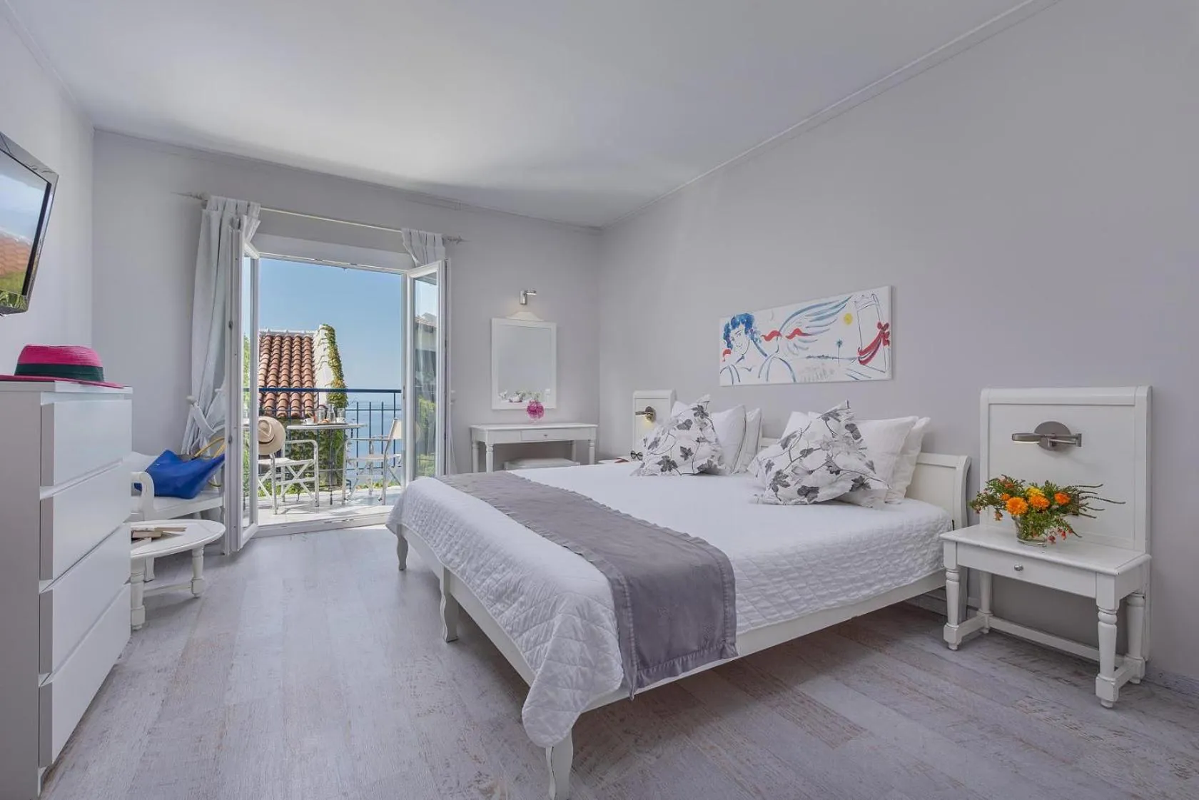 Bedroom, Bed in Adrina Beach Hotel