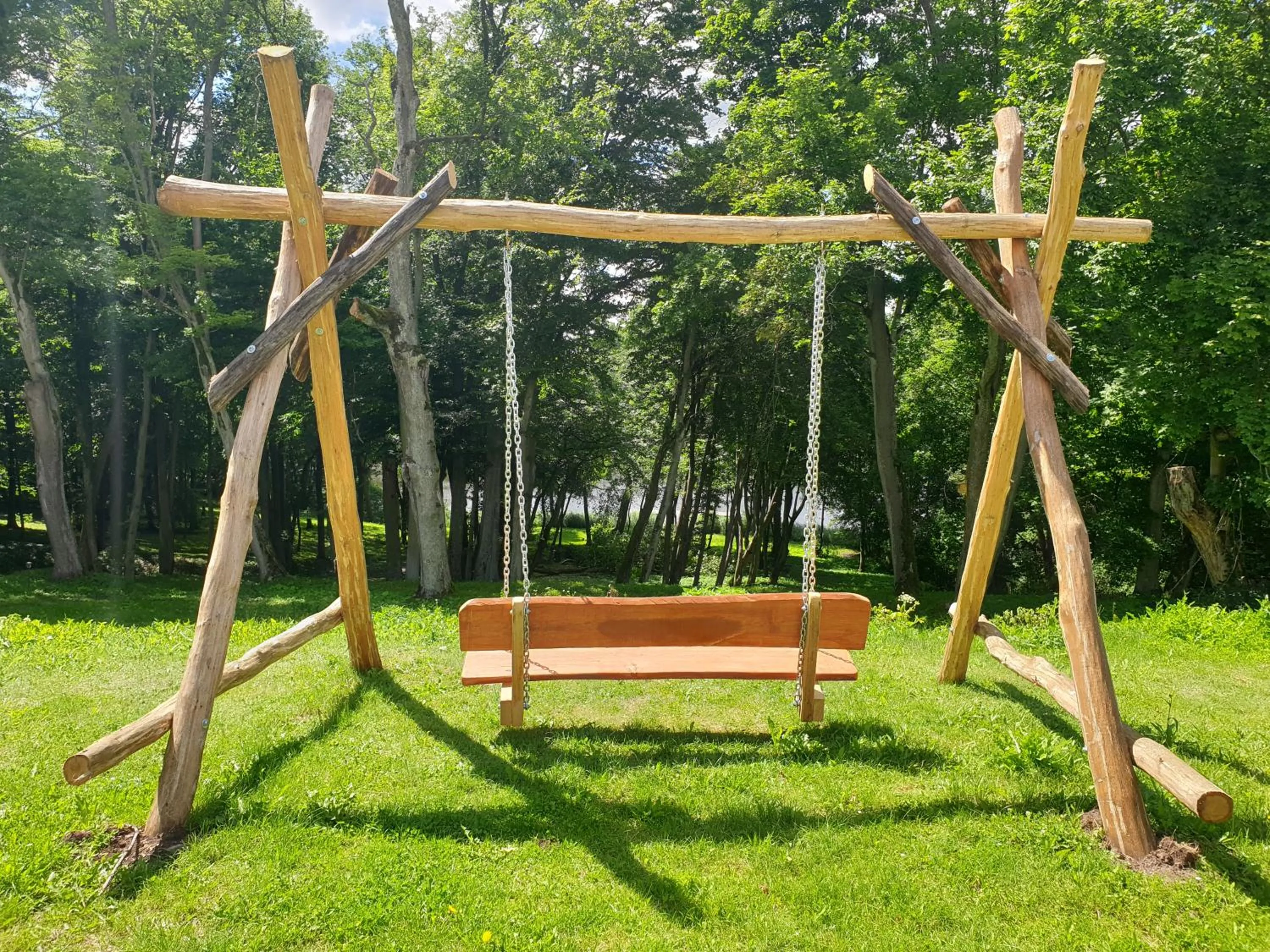 Children play ground in Dwór nad jeziorem w Bieniaszach