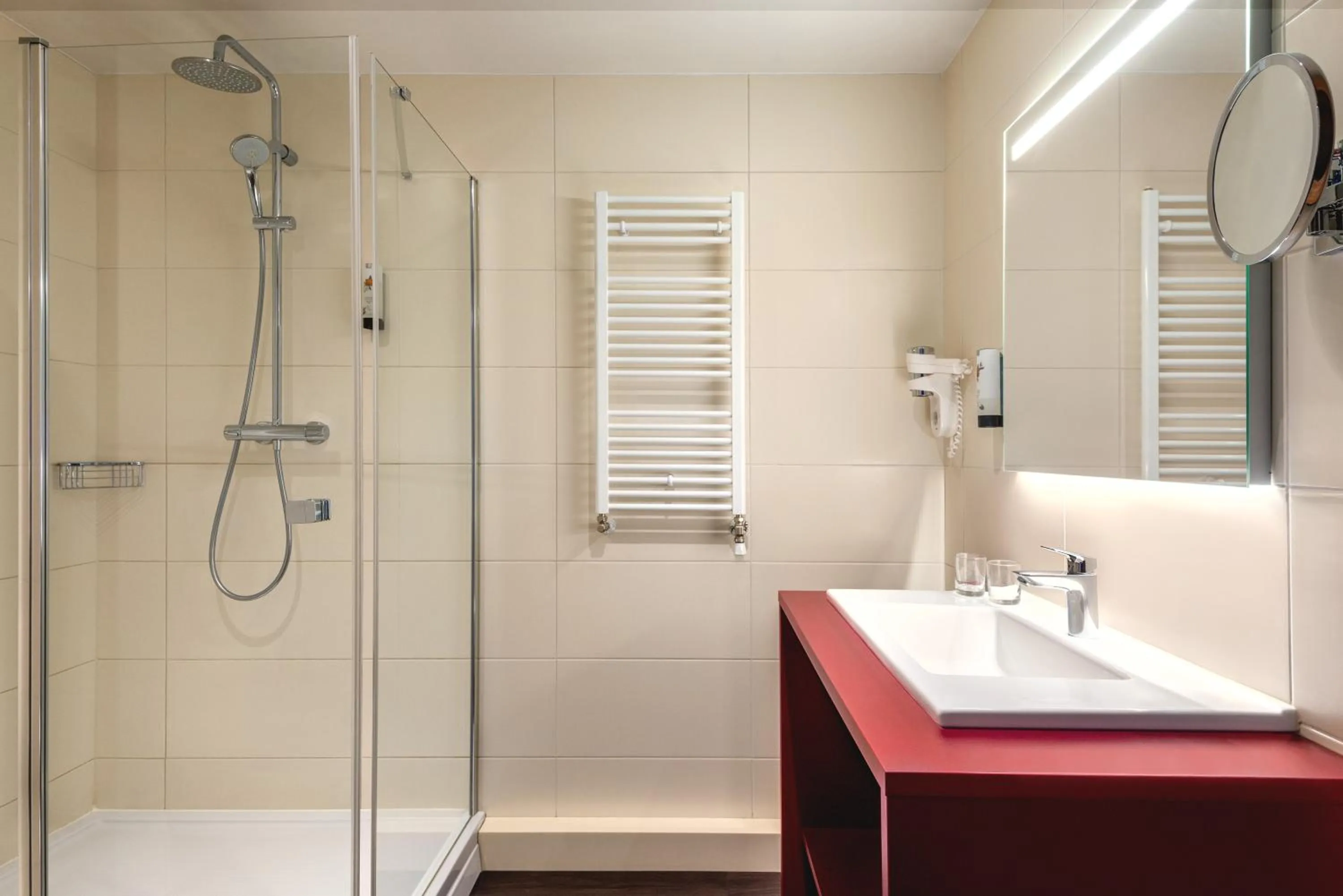 Shower in Amedia Amsterdam Airport Schiphol, Trademark Collection by Wyndham