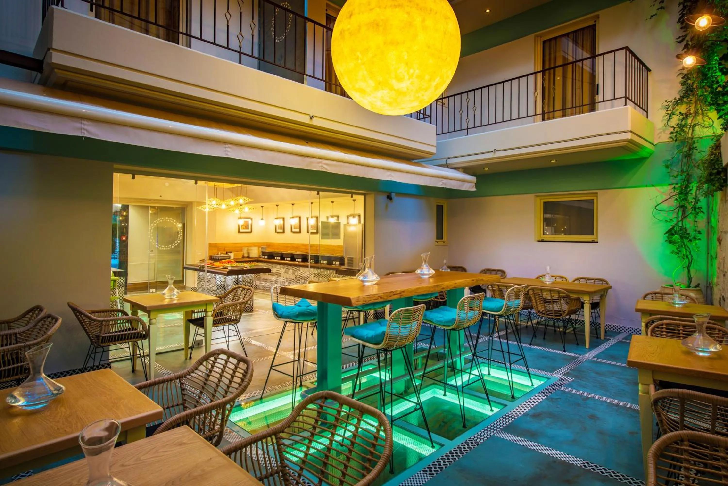 Restaurant/places to eat in Anesis Blue Boutique Hotel