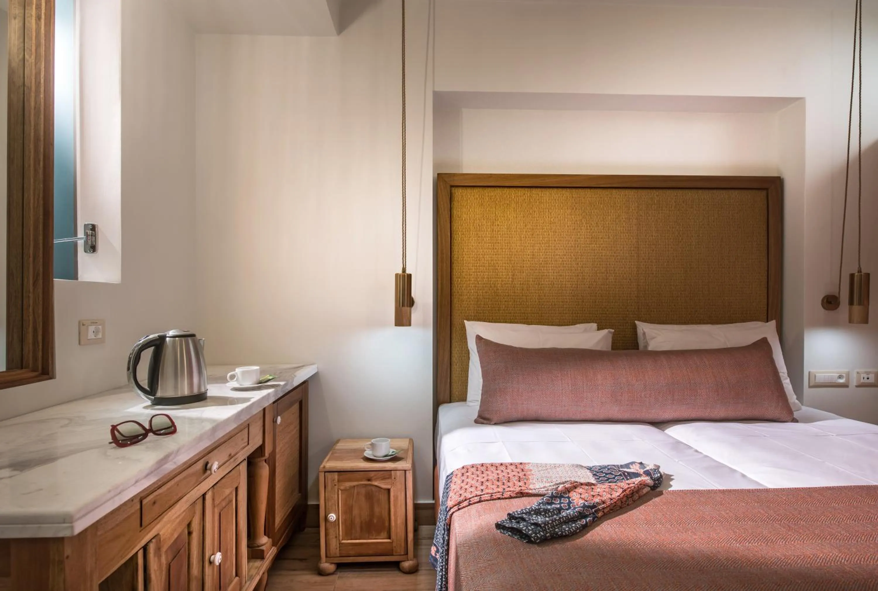 Bed in Anesis Blue Boutique Hotel