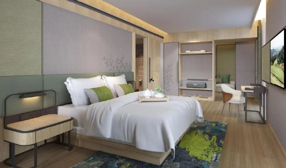 Bed in Royal Tulip Gunung Geulis Resort and Golf