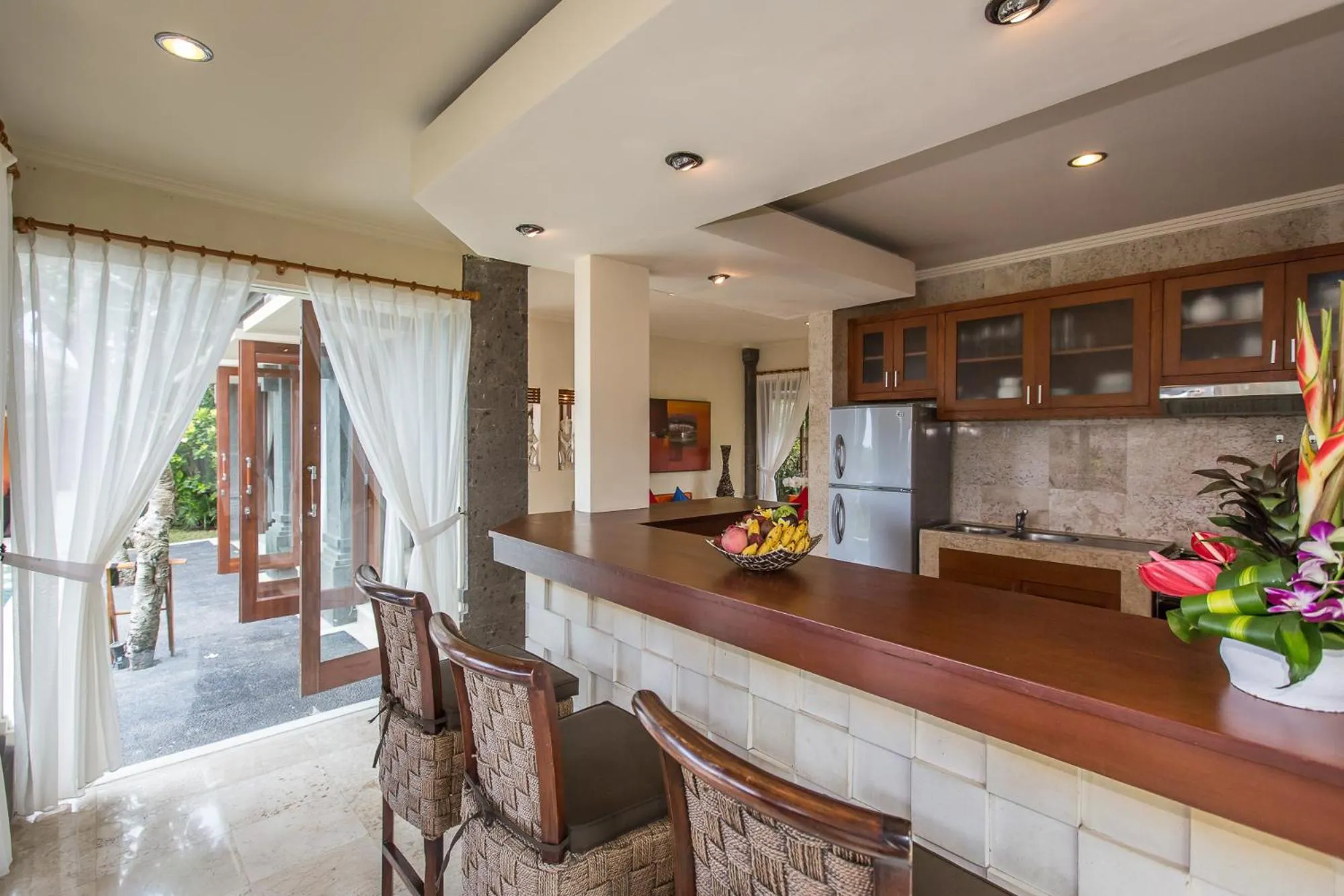 Kitchen or kitchenette in Villa Lidwina by Nagisa Bali