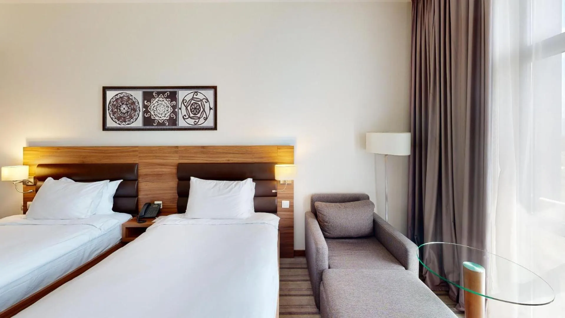 Bed in Premier Sofia Airport Hotel