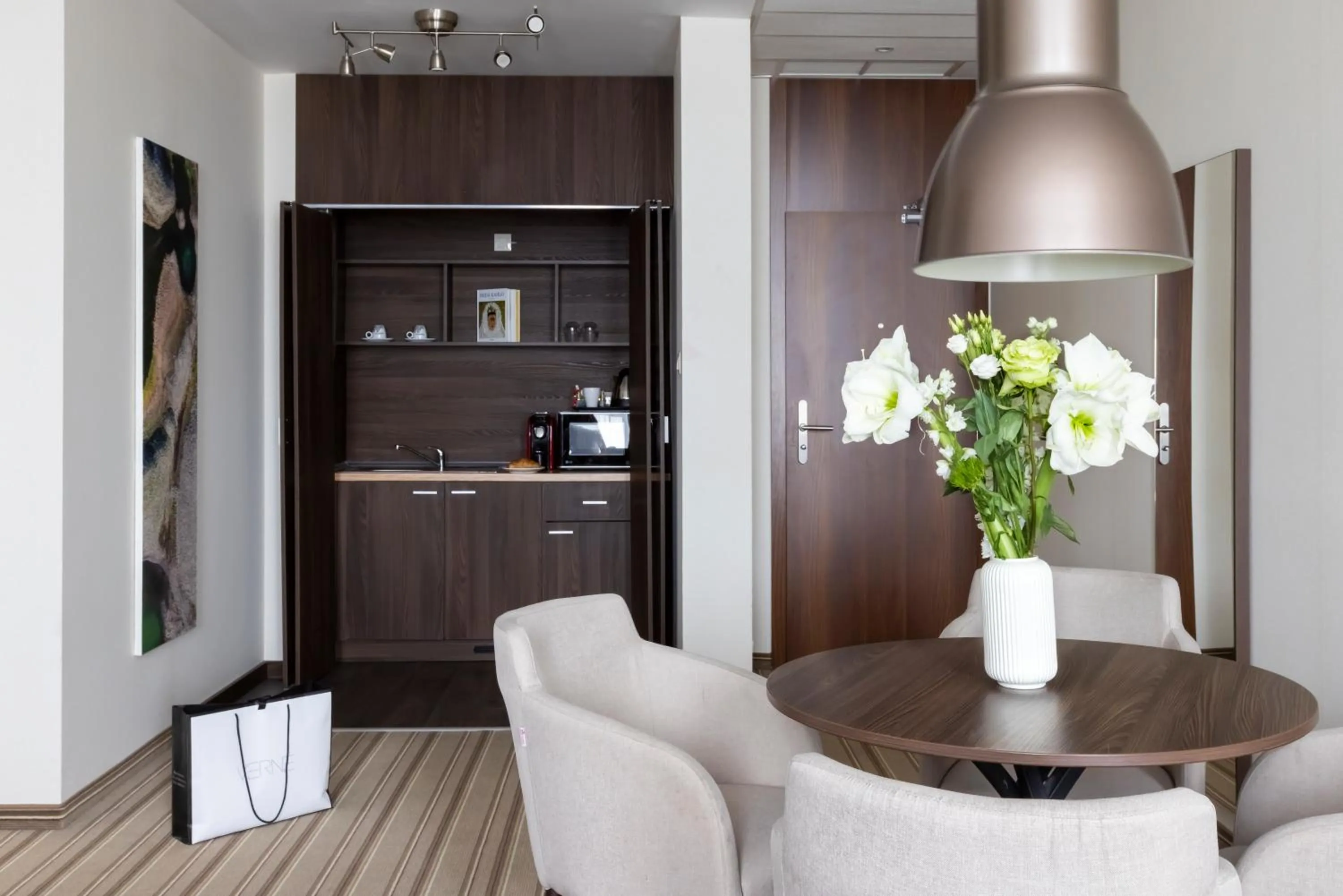 Kitchen or kitchenette in Premier Sofia Airport Hotel