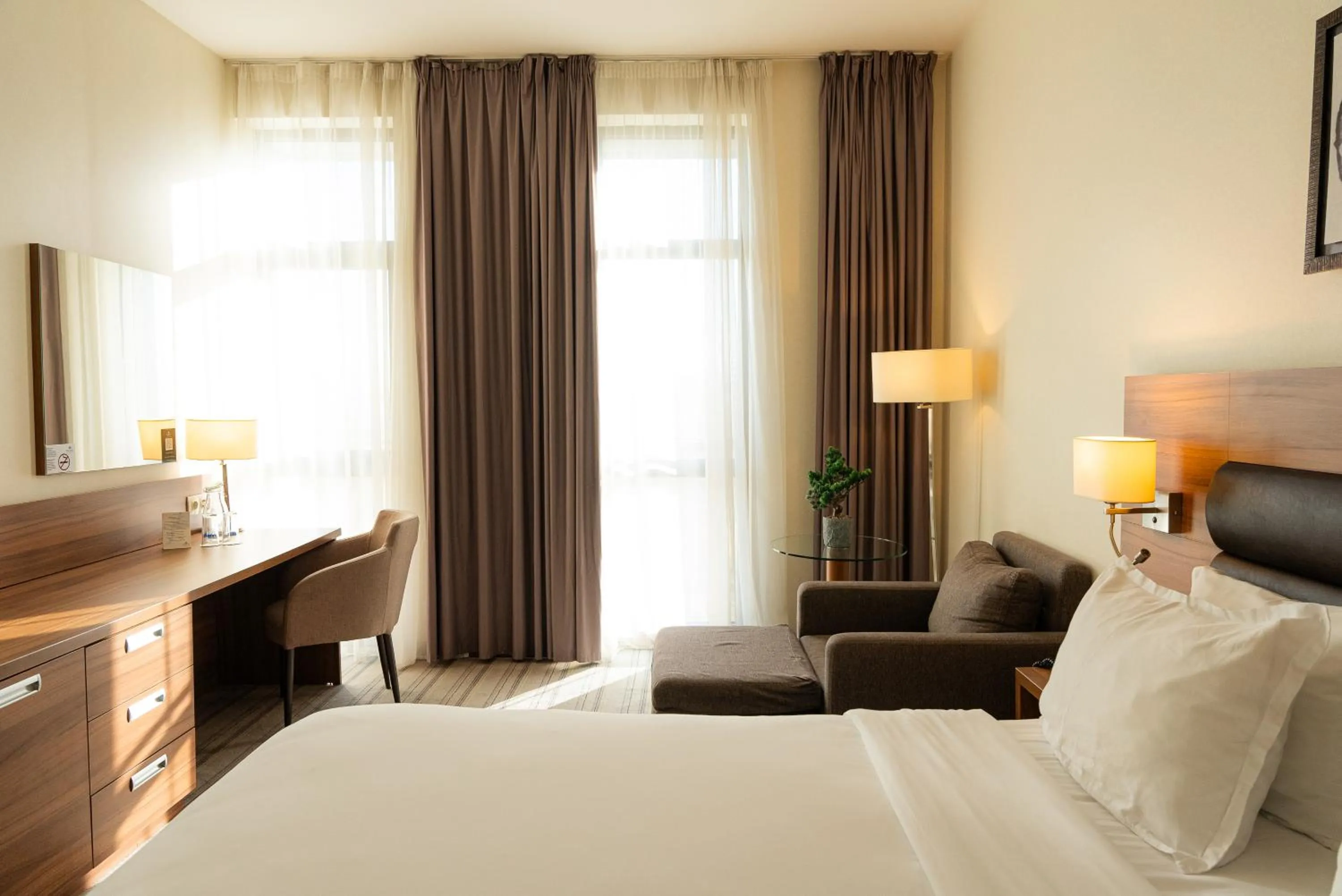 Bed in Premier Sofia Airport Hotel