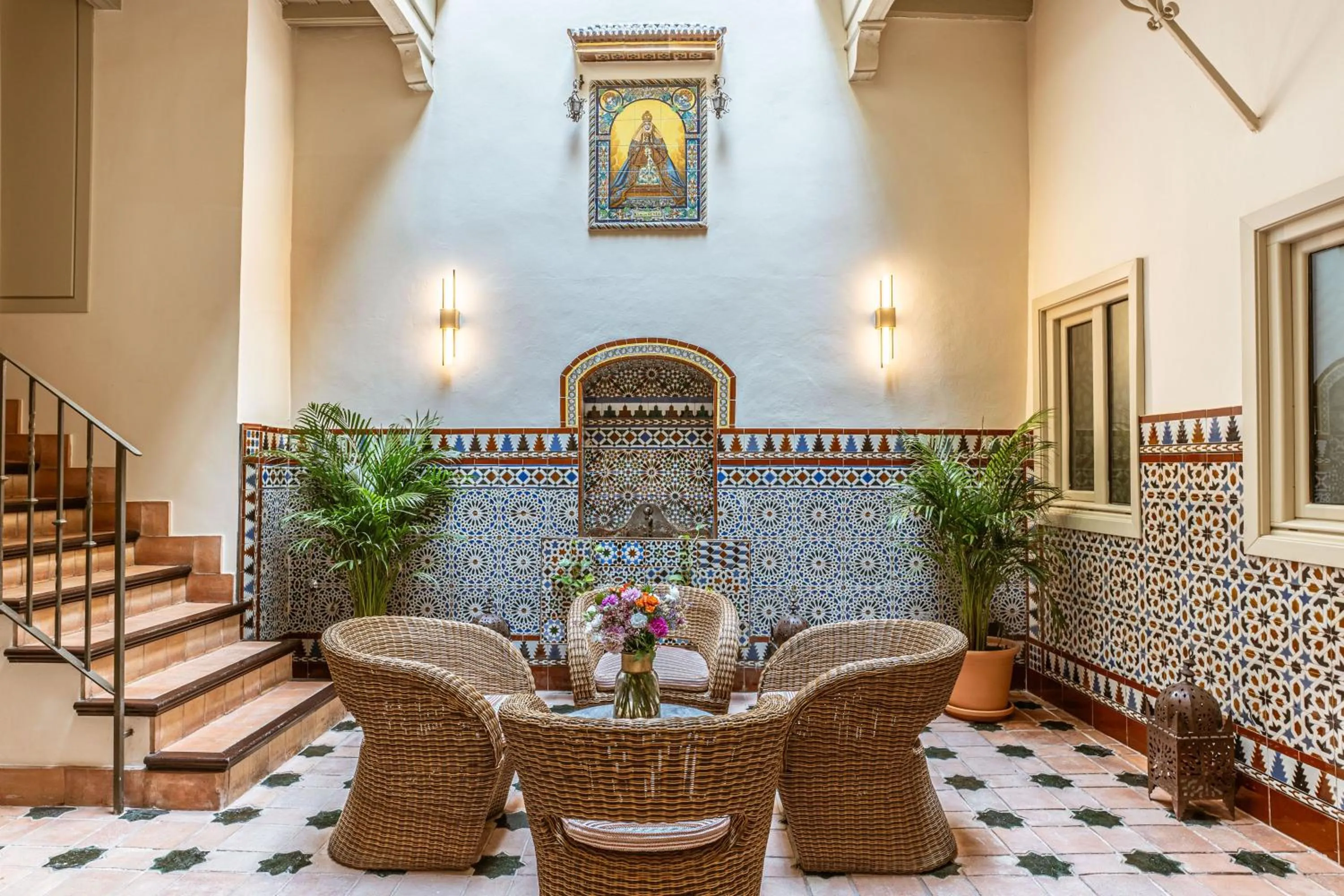 Patio in Hotel Boutique Casas de Santa Cruz