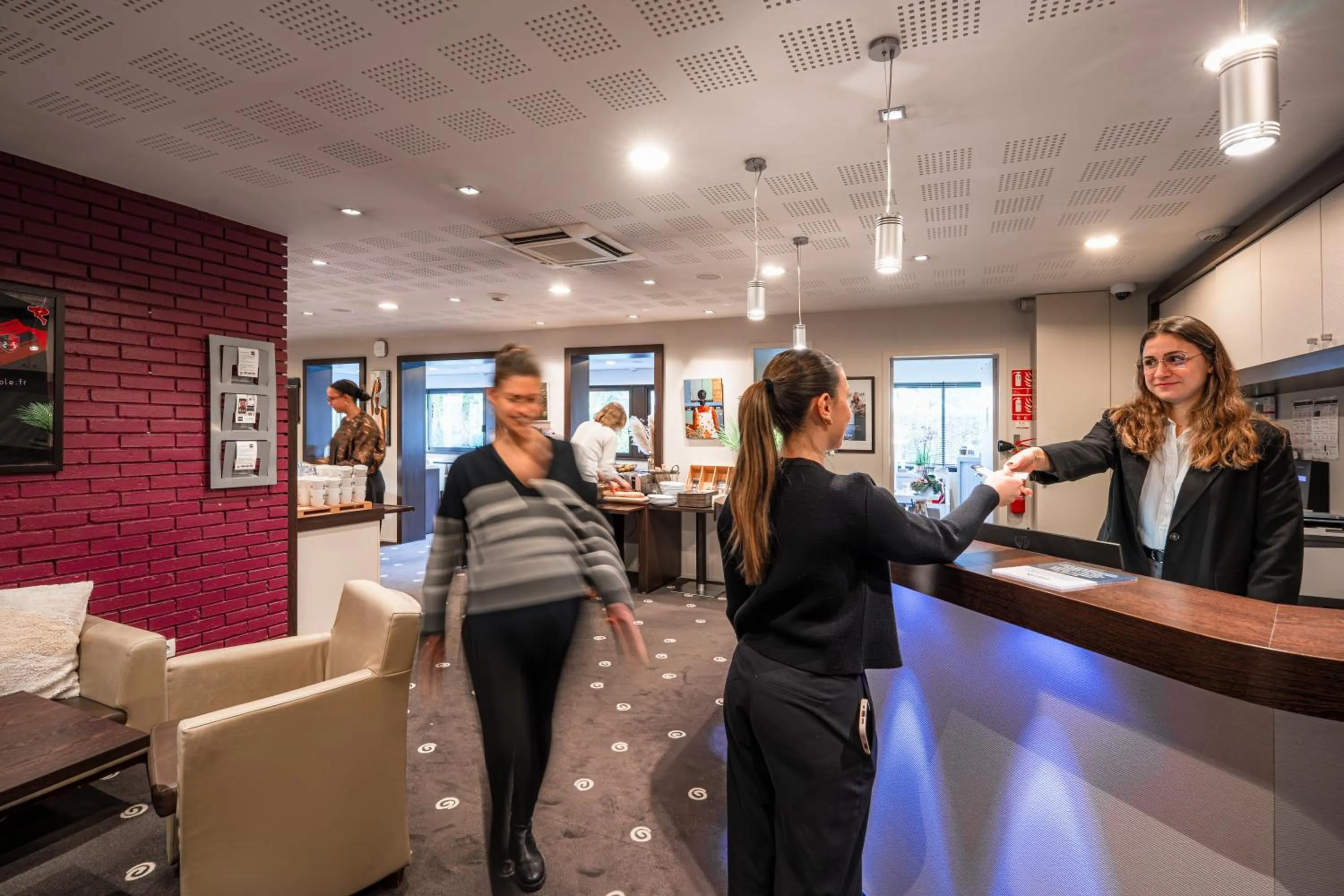 Lobby or reception in Kyriad Rennes Nord Hotel