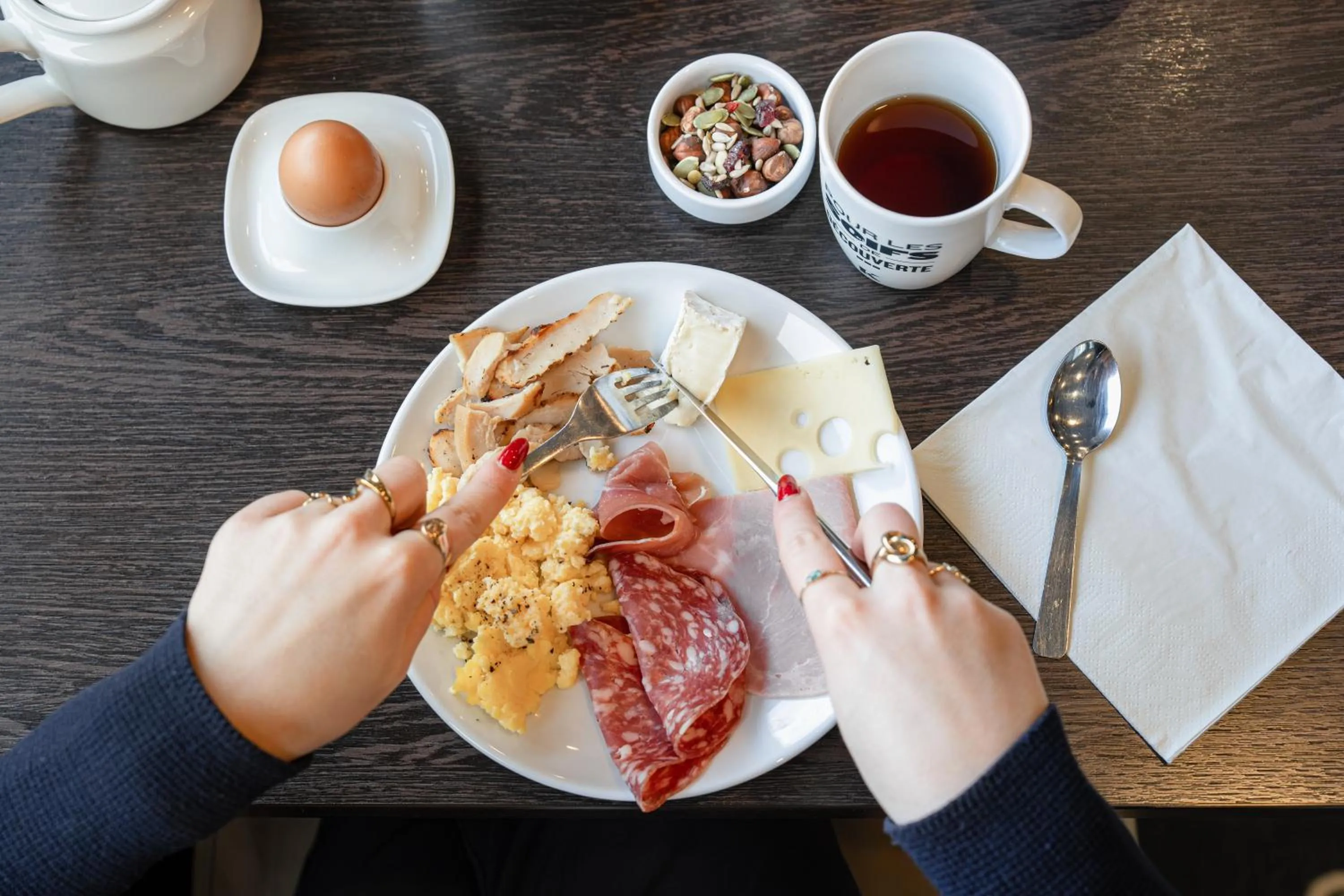 Breakfast in Kyriad Rennes Nord Hotel