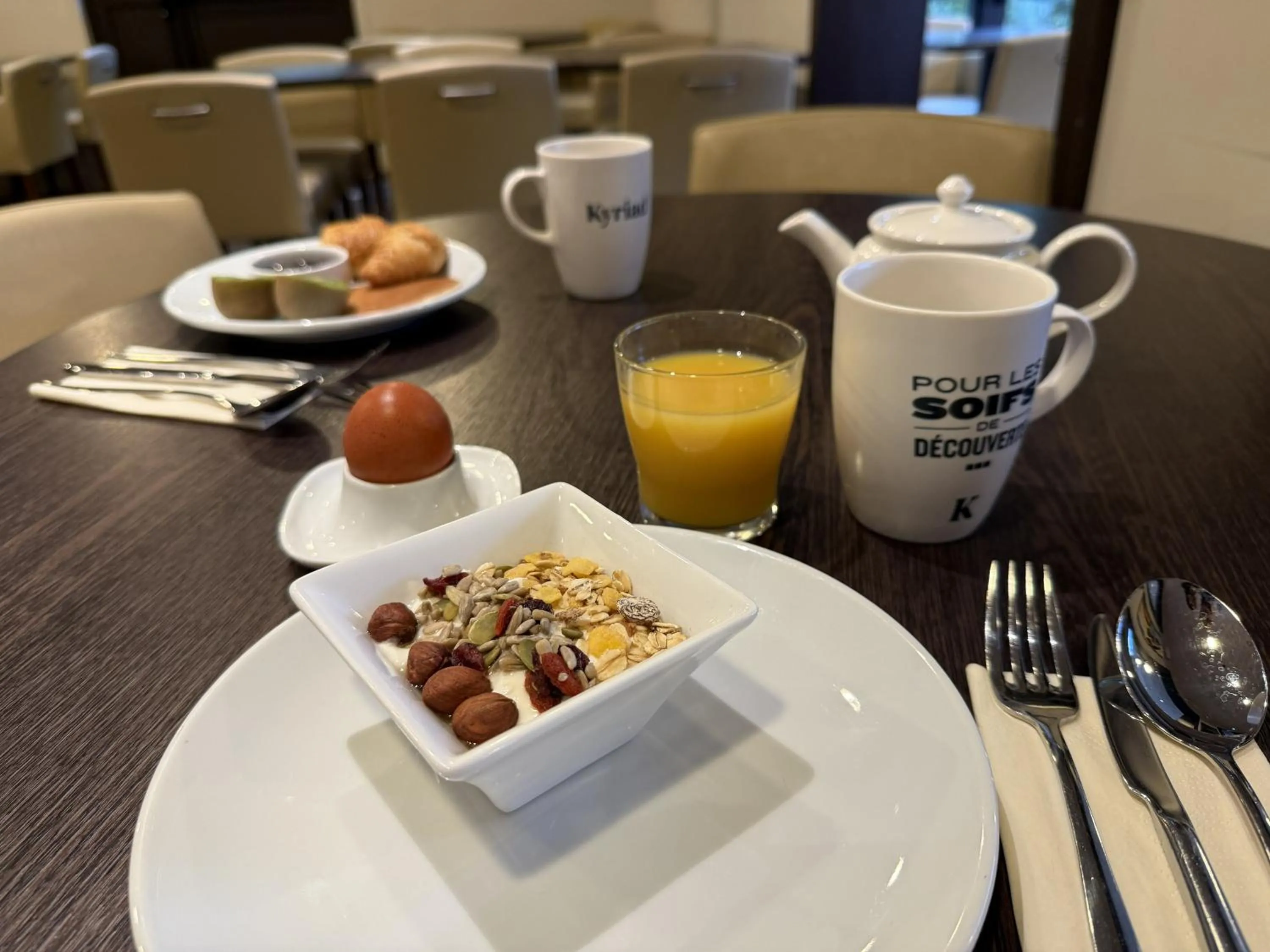 Breakfast in Kyriad Rennes Nord Hotel