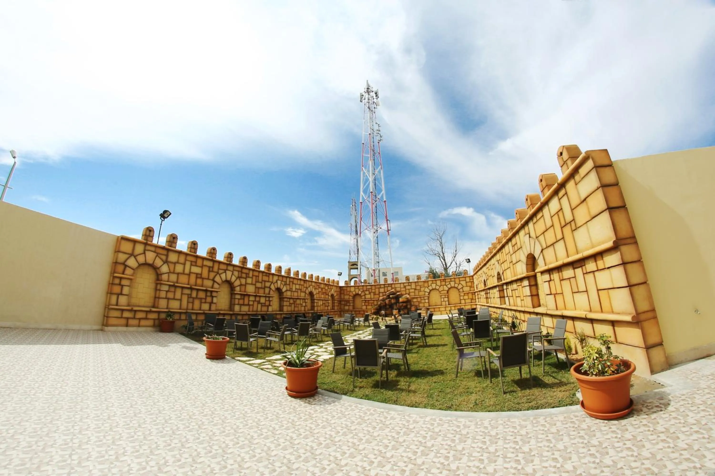 Patio in Hotel Julius