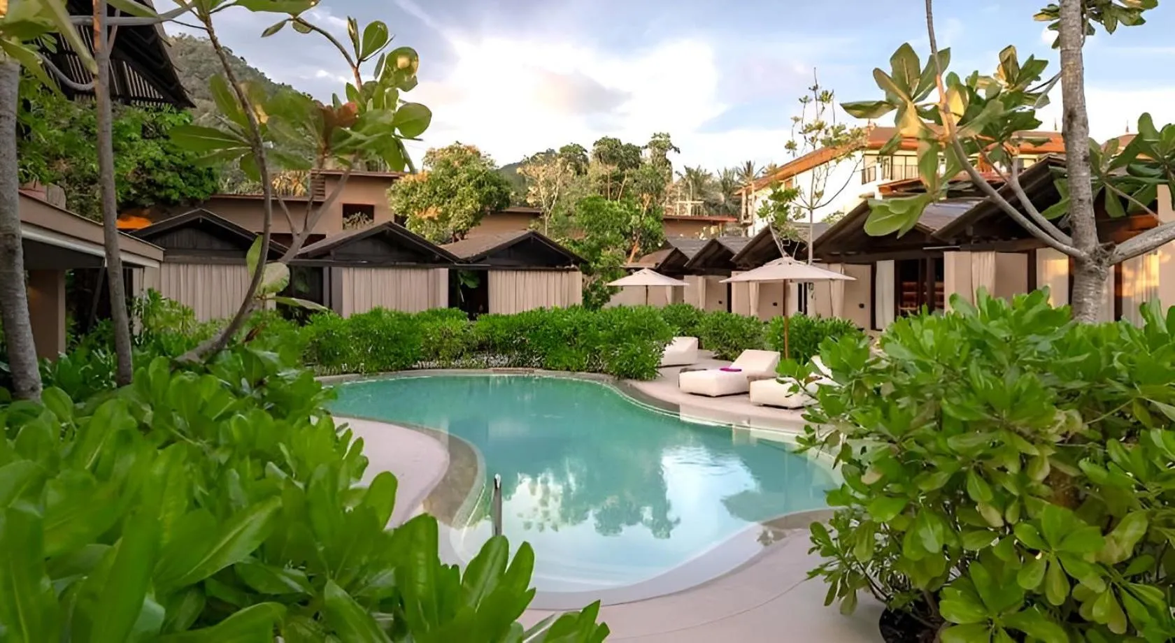Pool view in The Source Herbal Detox Retreat