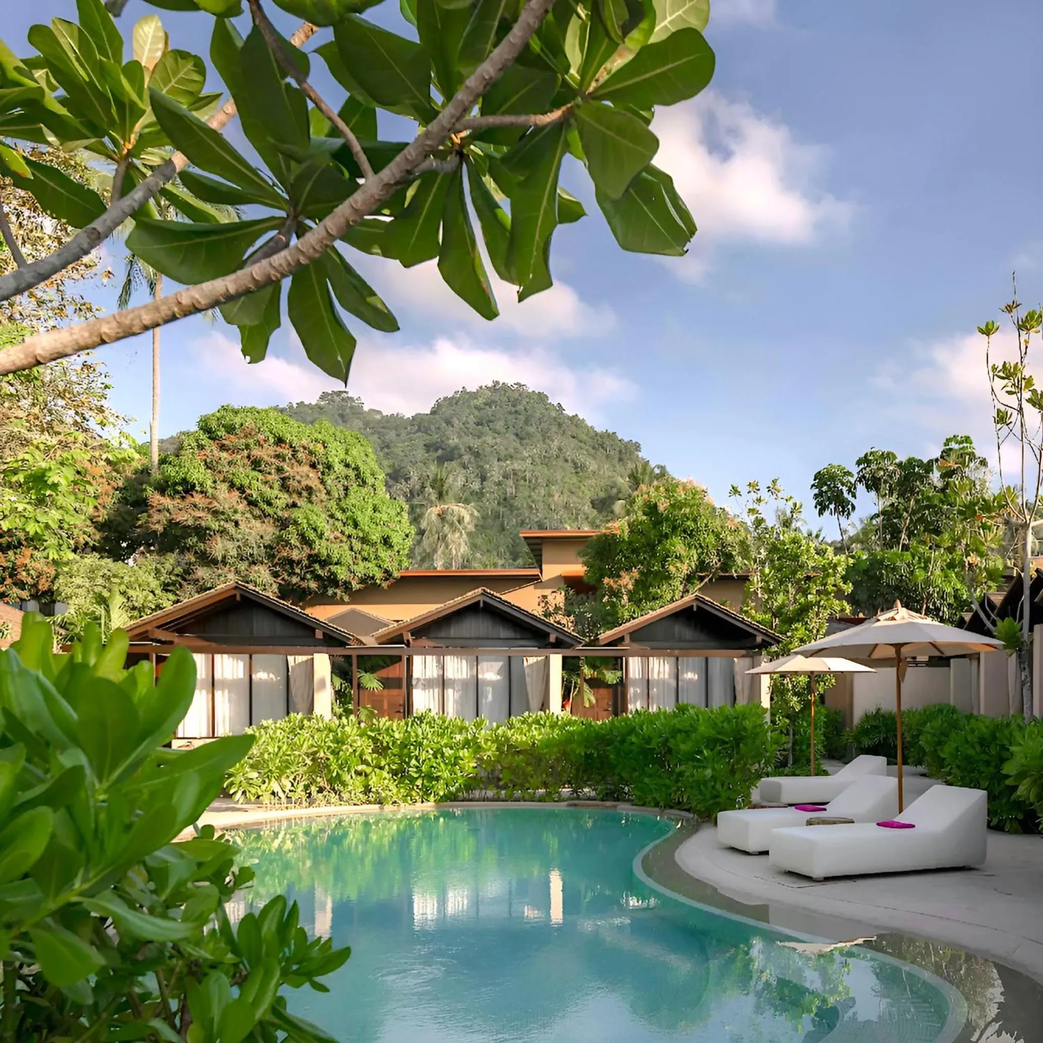 Pool view in The Source Herbal Detox Retreat