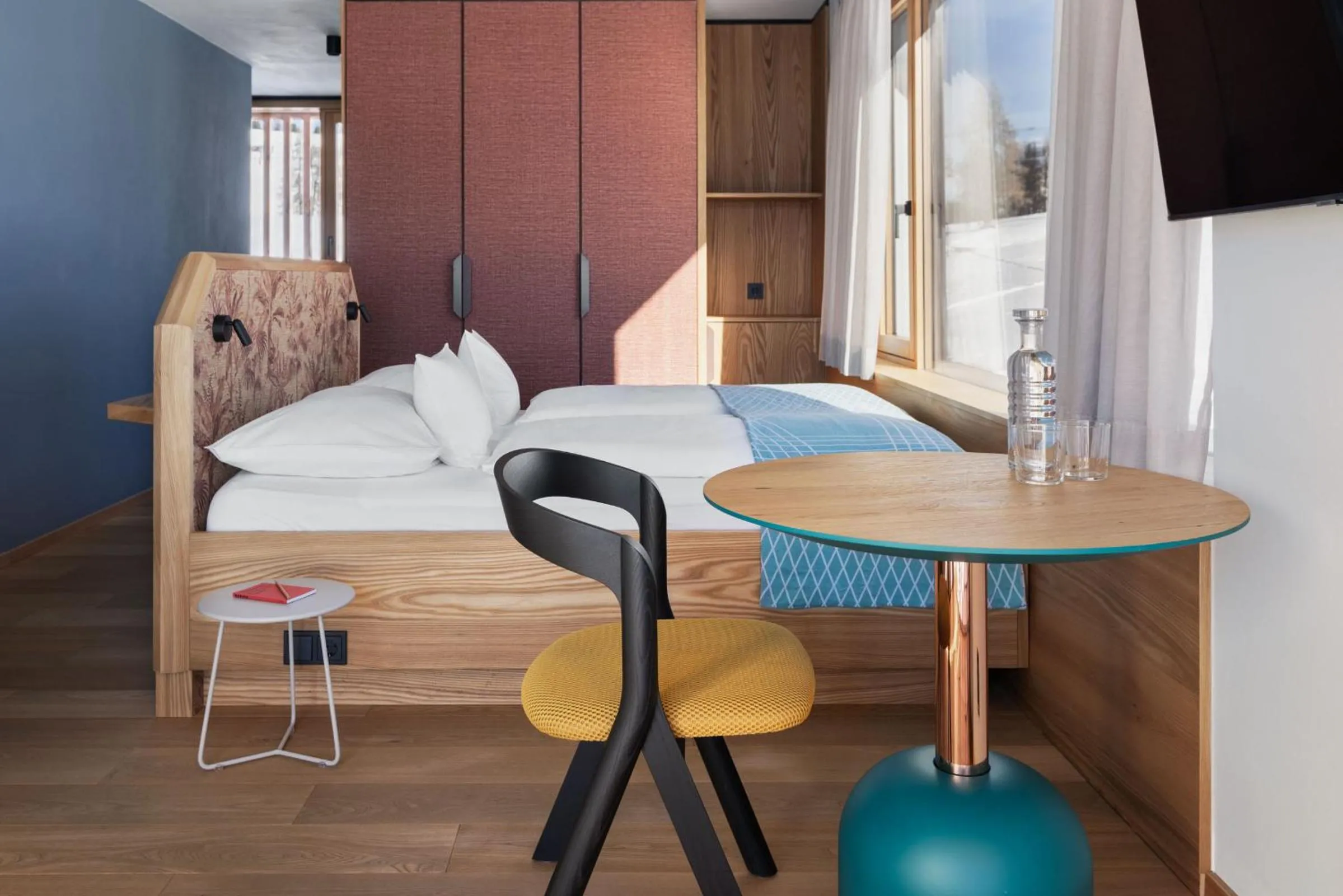 Bed in ICARO Hotel