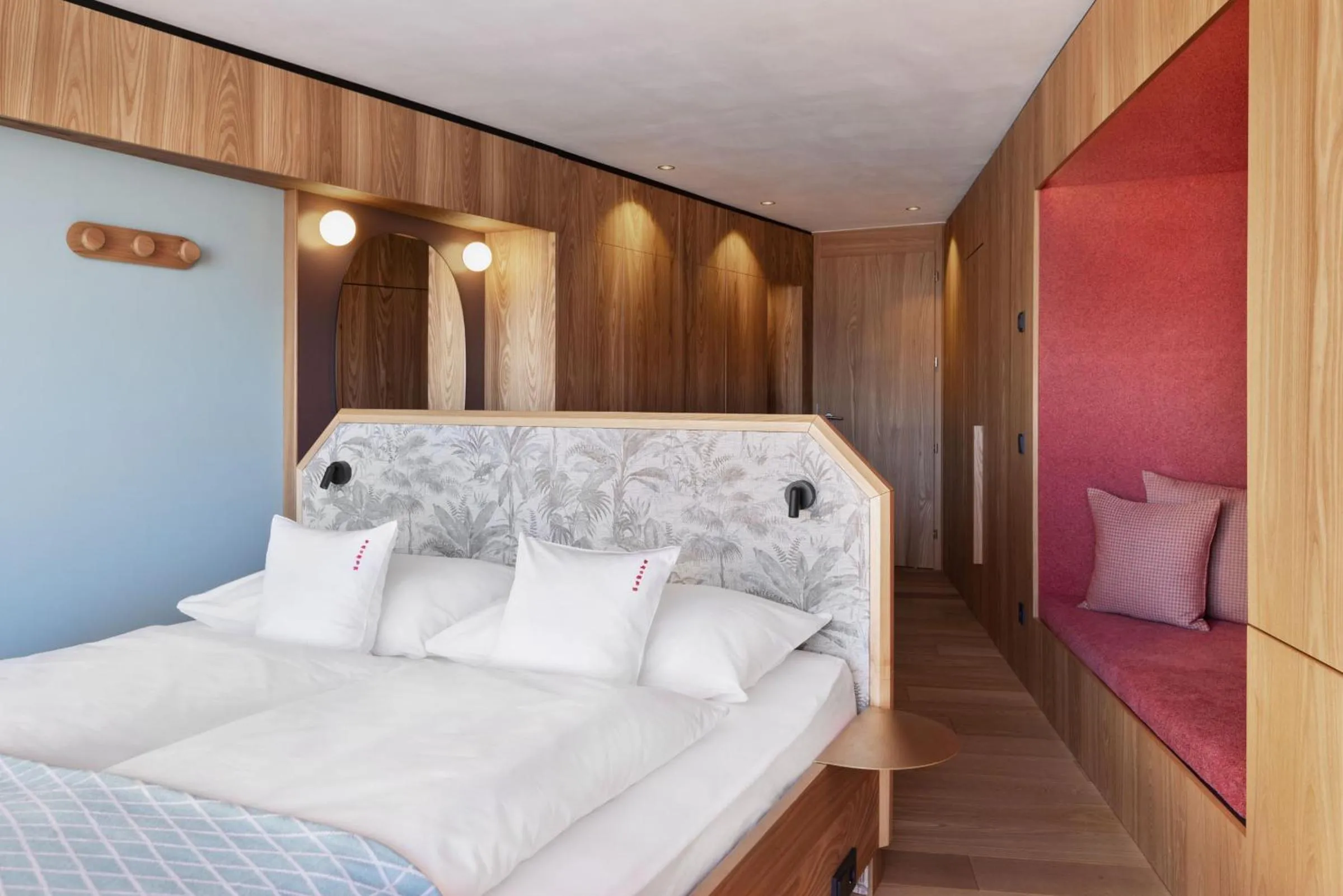 Bed in ICARO Hotel