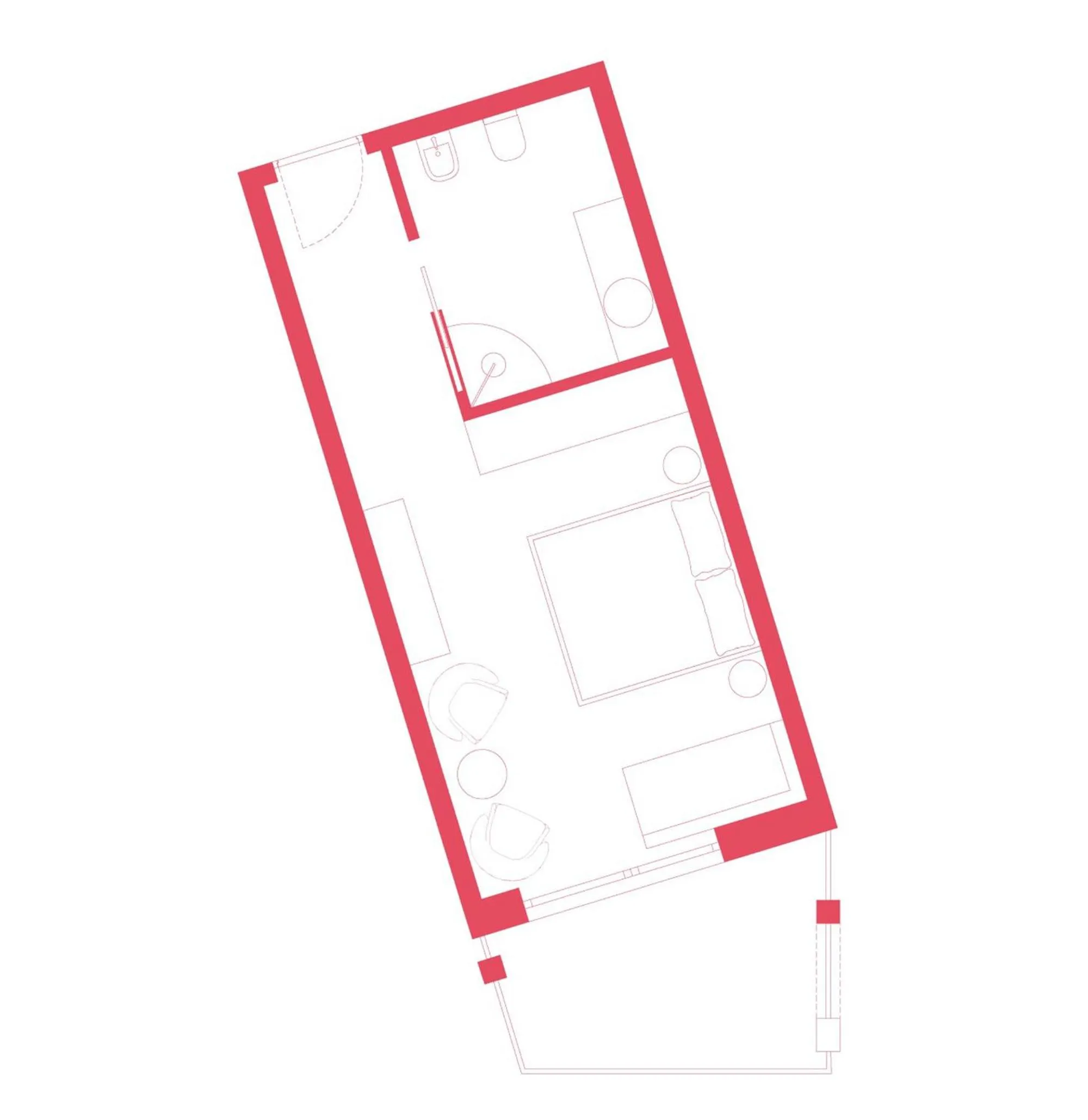 Floor plan in ICARO Hotel