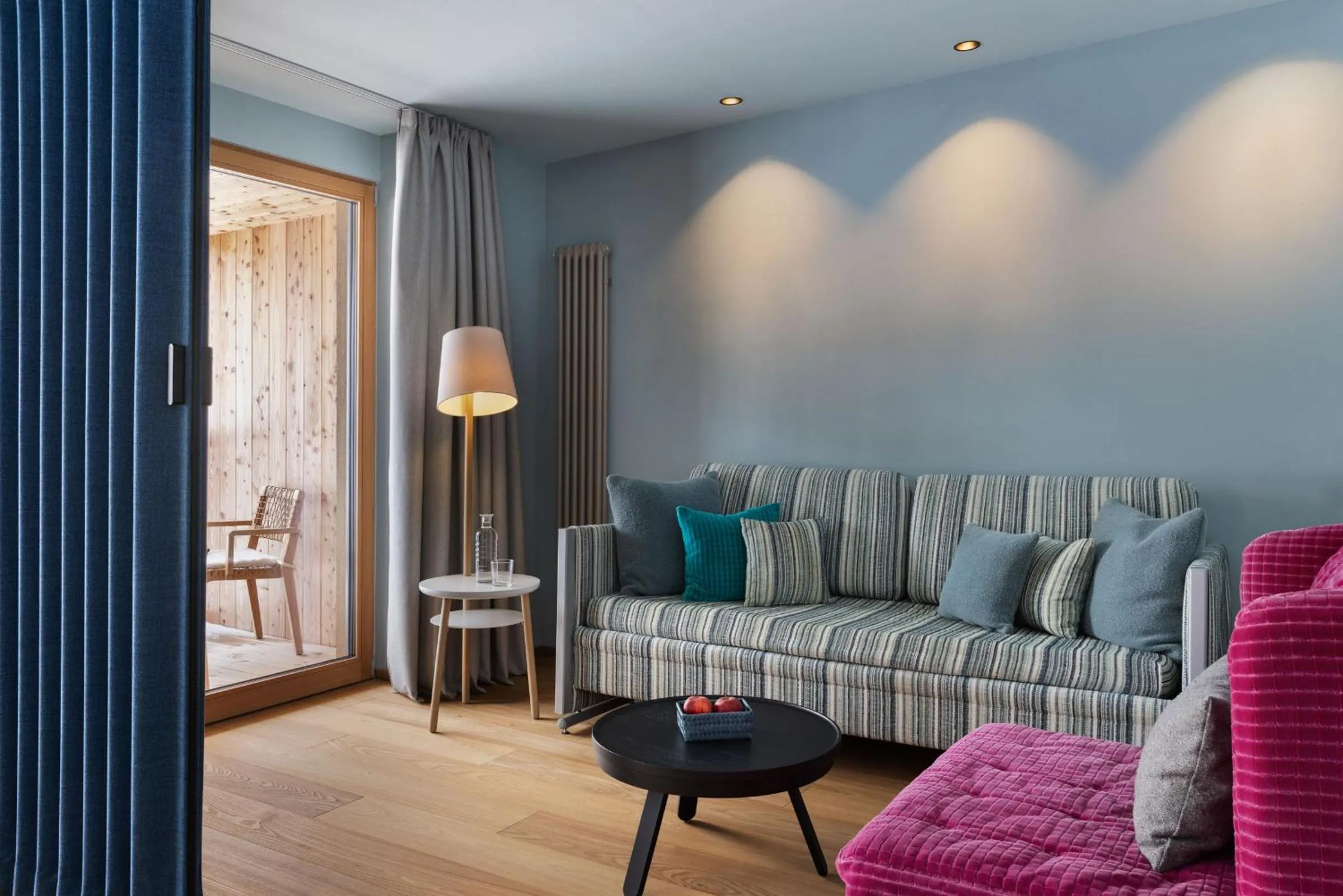 Seating area in ICARO Hotel