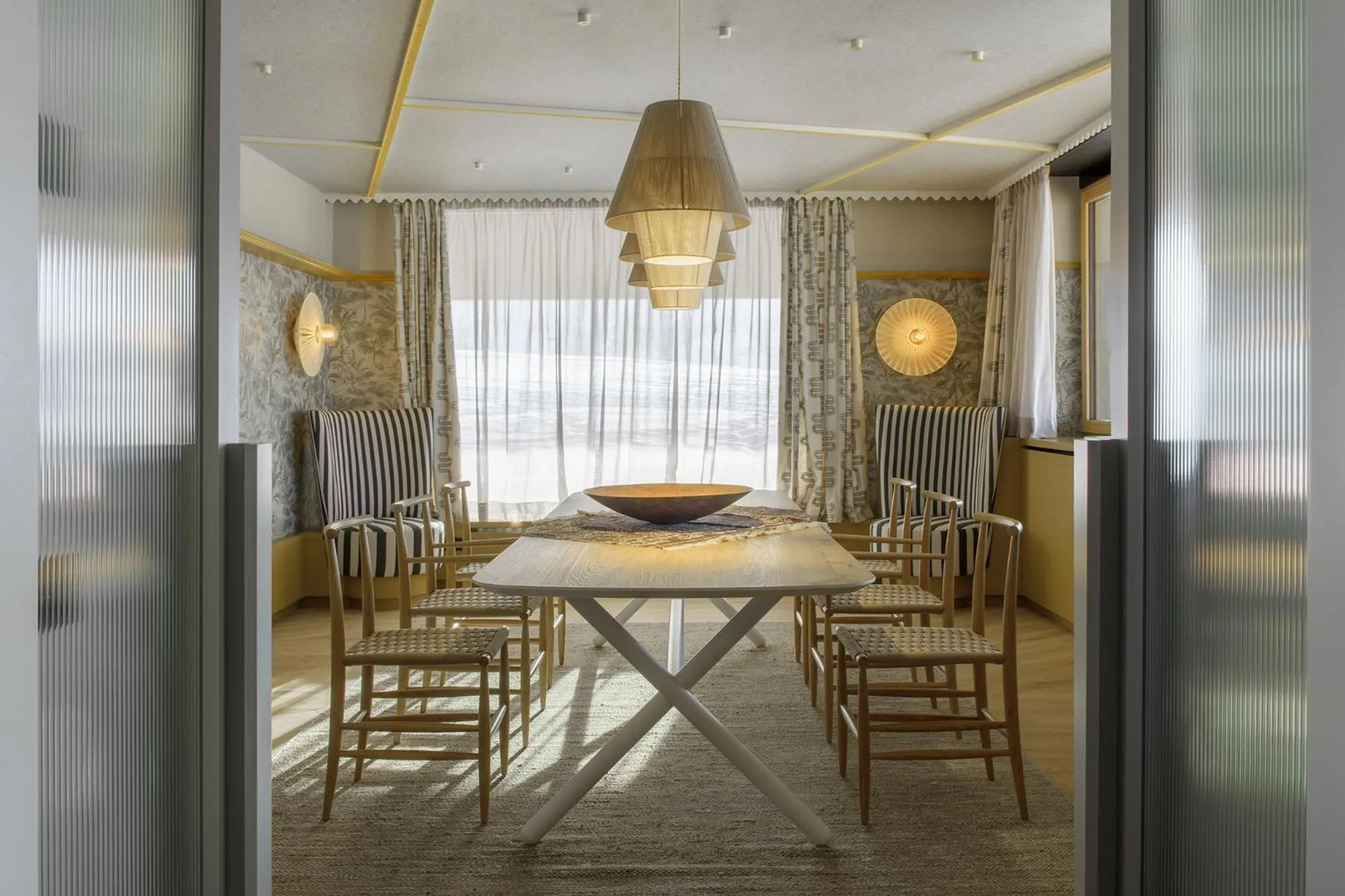 Dining area in ICARO Hotel