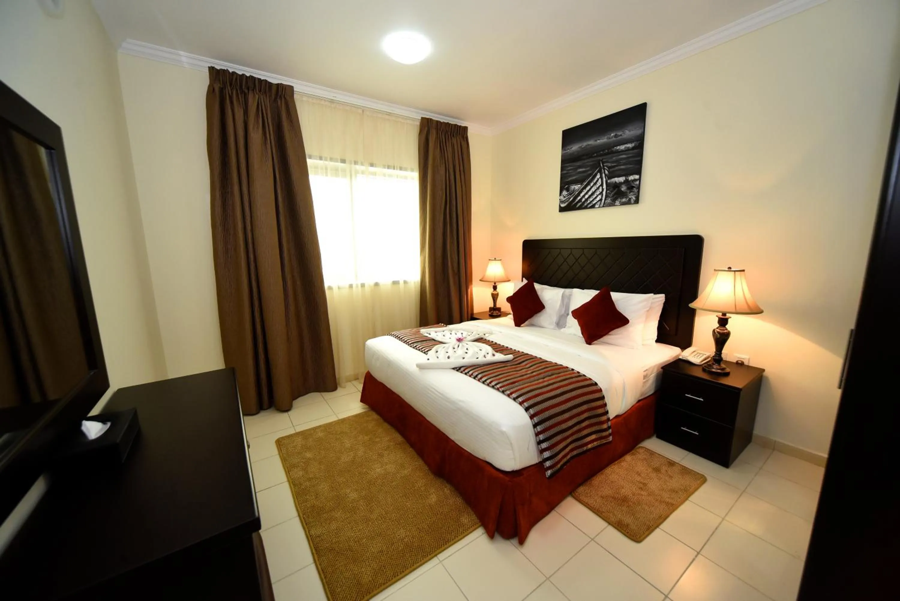 Bed in Alain Hotel Ajman