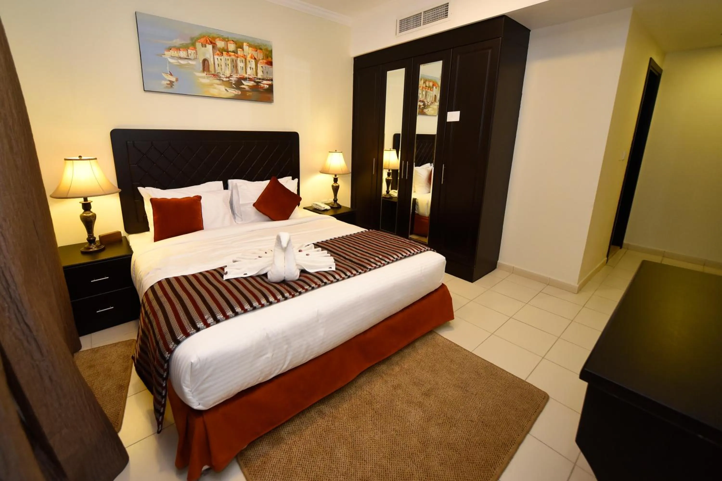 Bed in Alain Hotel Ajman