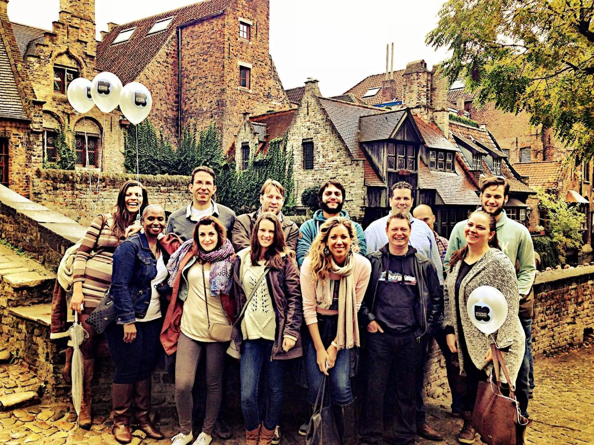 group of guests in Hostel Lybeer Bruges