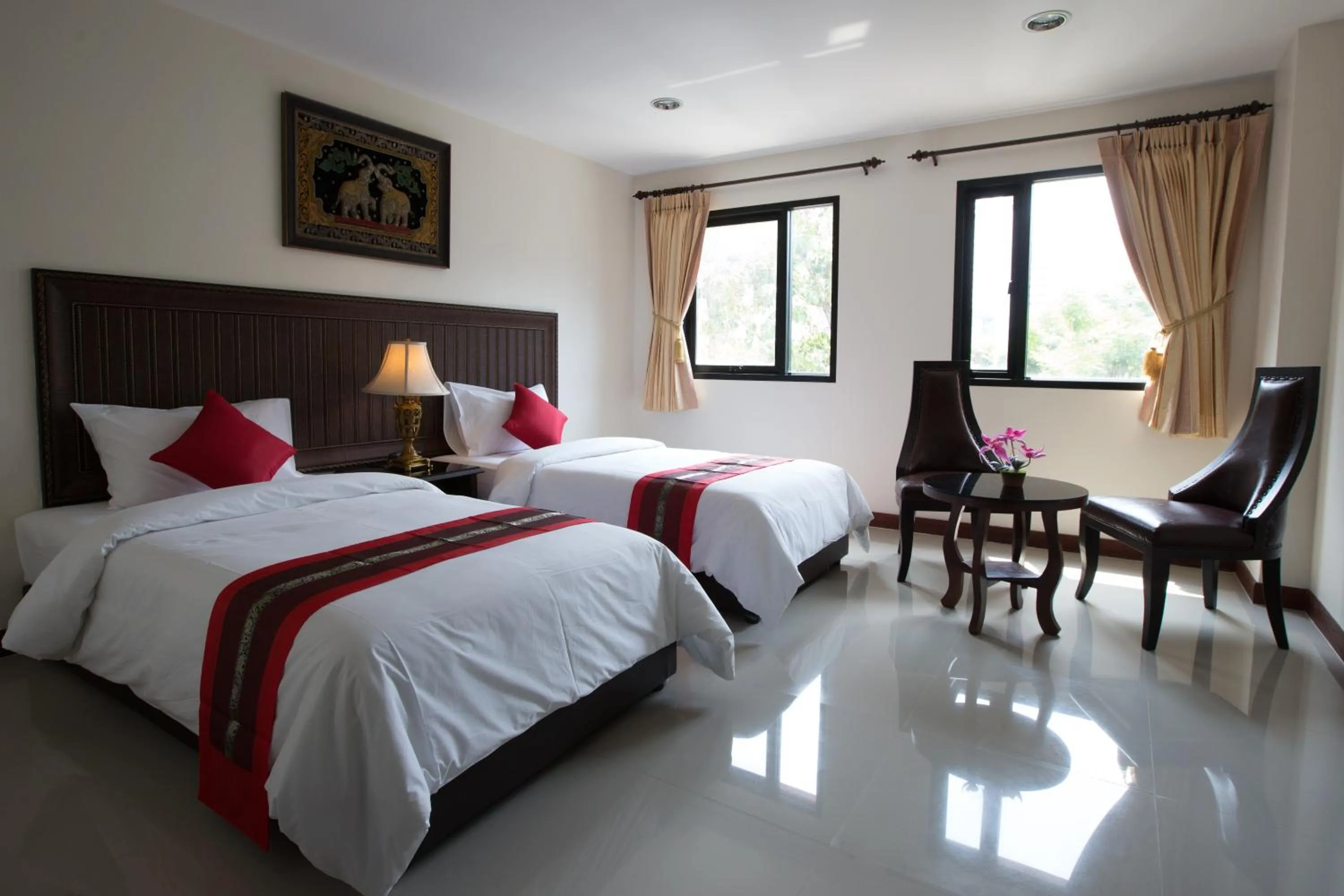 Photo of the whole room, Bed in True Siam Rangnam Hotel