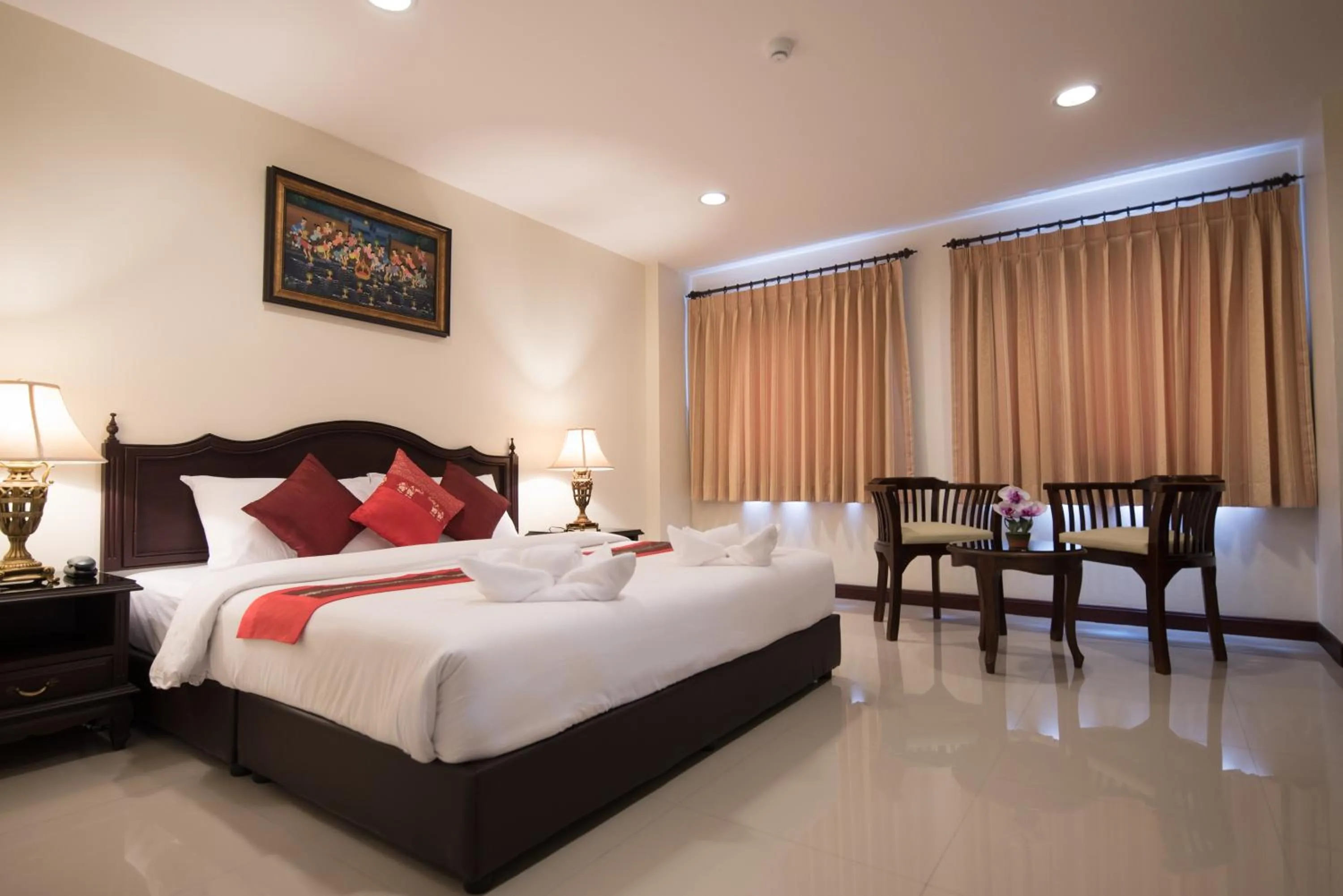 Bedroom, Bed in True Siam Rangnam Hotel