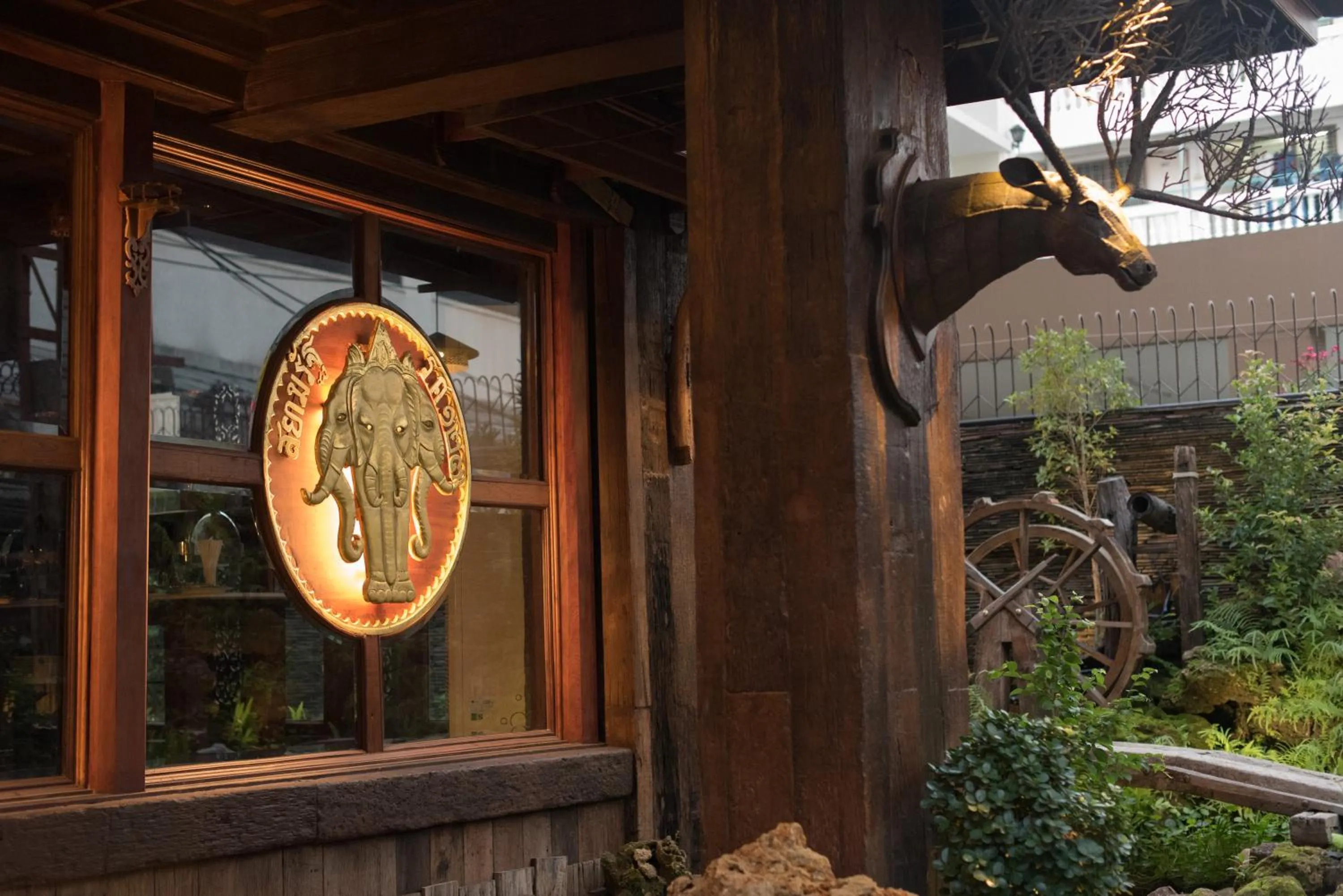 Decorative detail in True Siam Rangnam Hotel