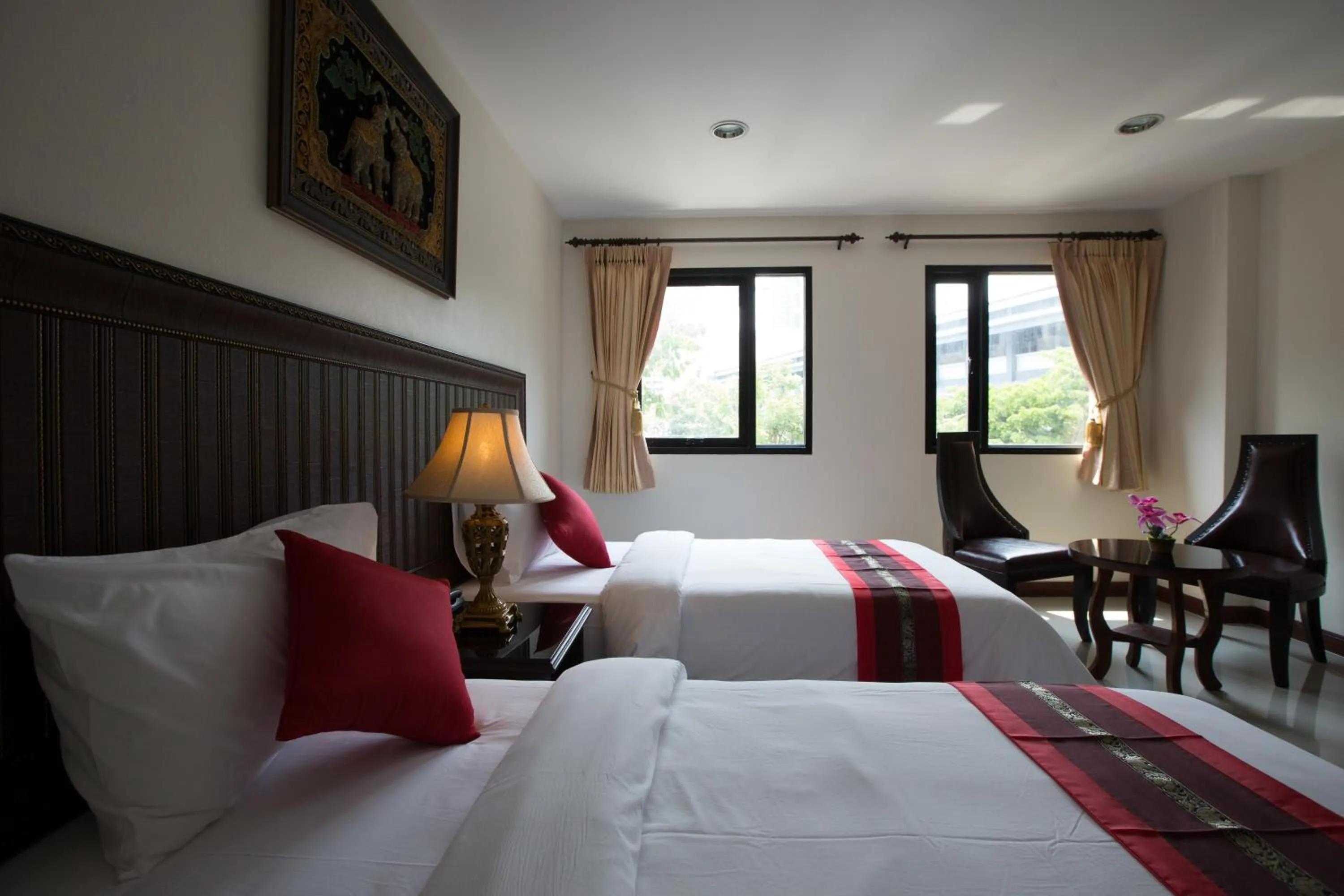 Photo of the whole room, Bed in True Siam Rangnam Hotel
