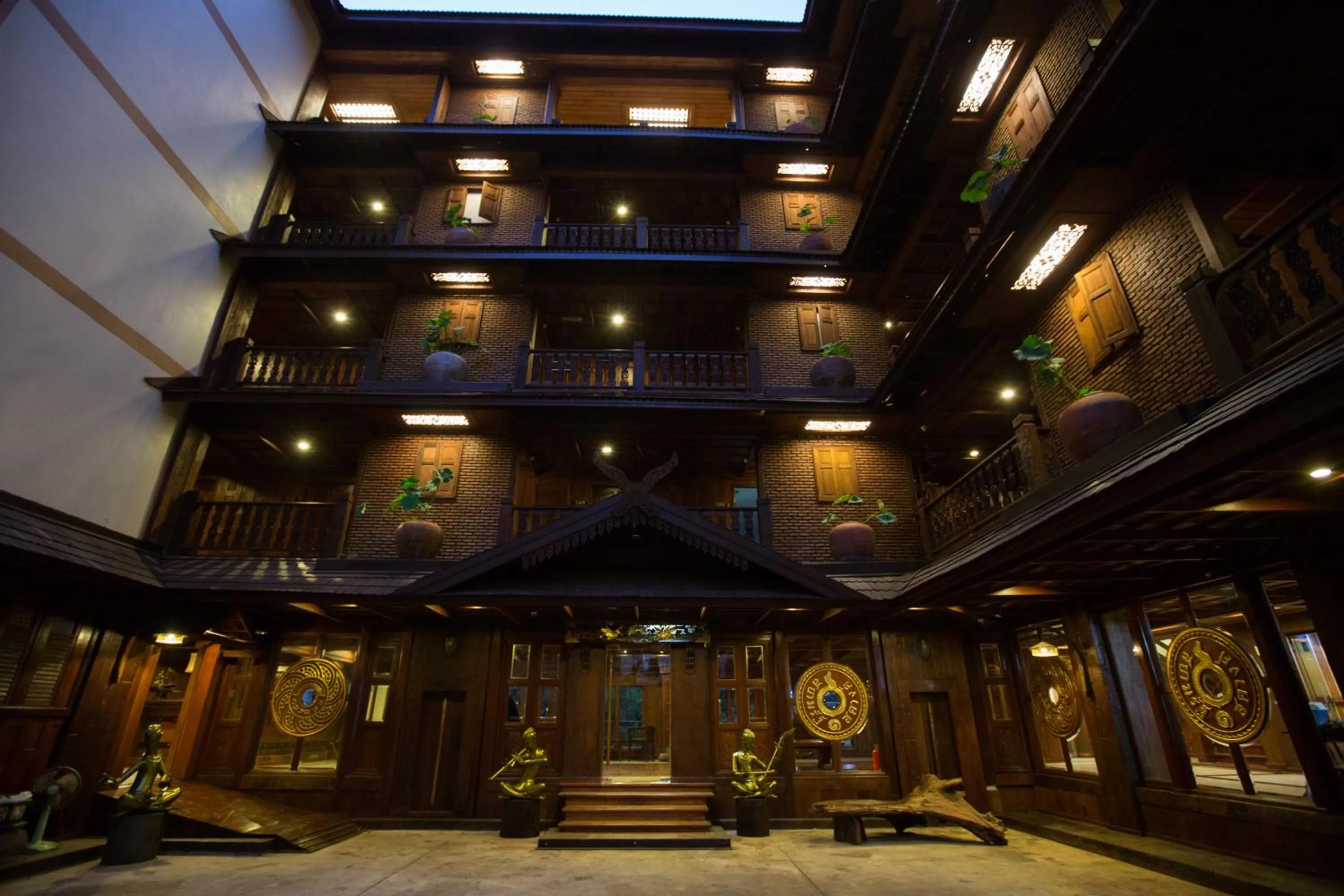 Property building in True Siam Rangnam Hotel