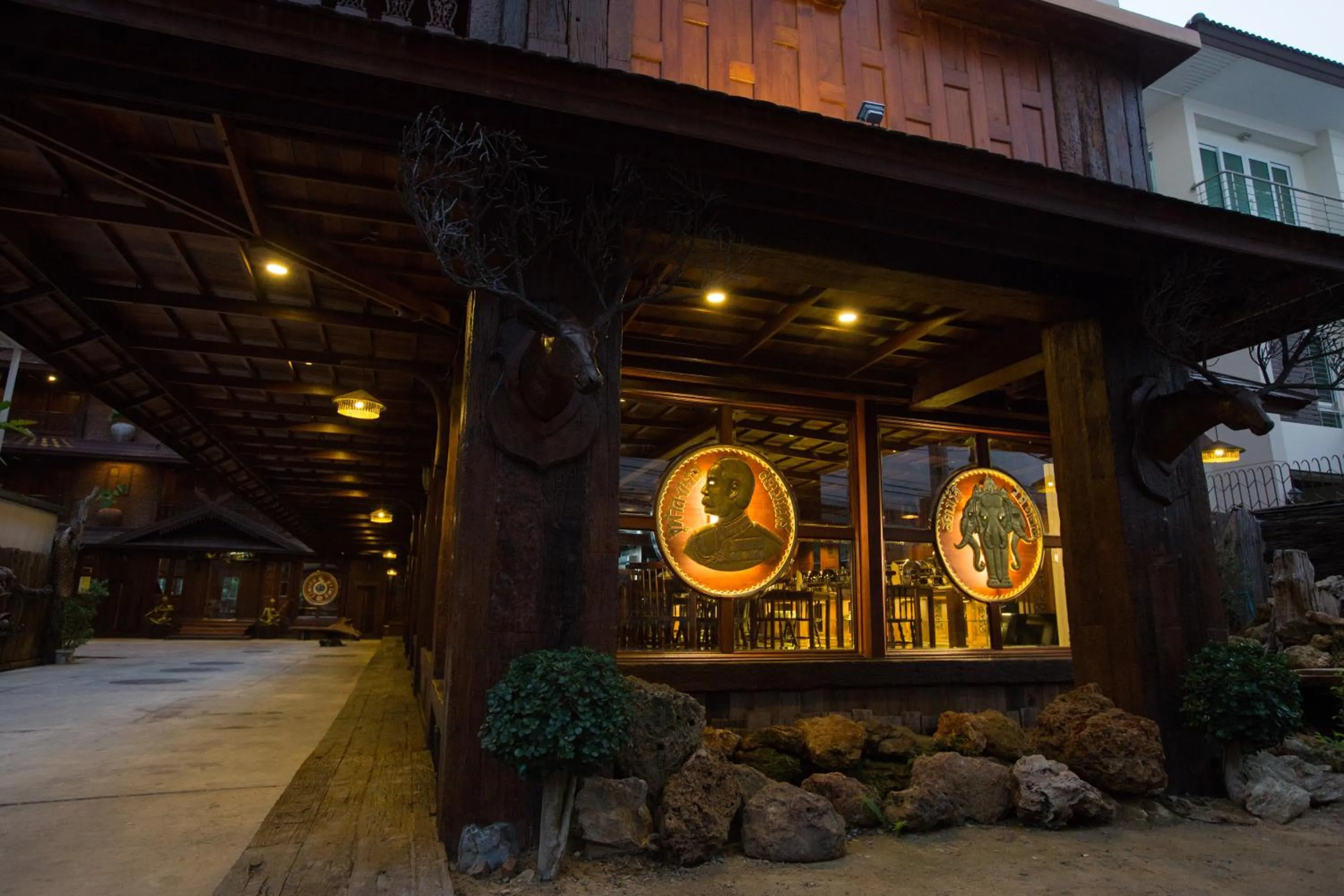Decorative detail in True Siam Rangnam Hotel
