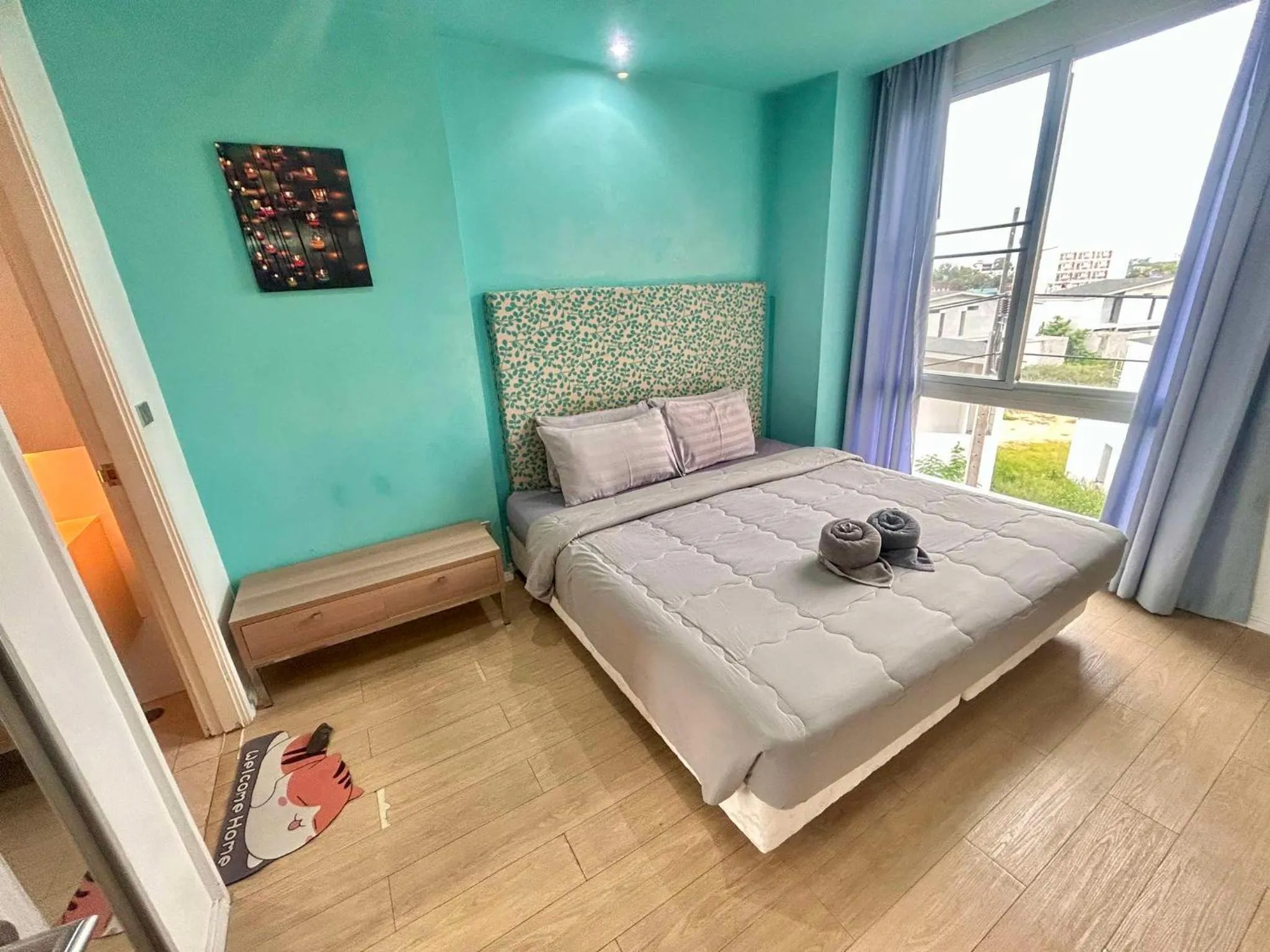 Bed in Atlantic Condo Resort Pattaya by Panisara