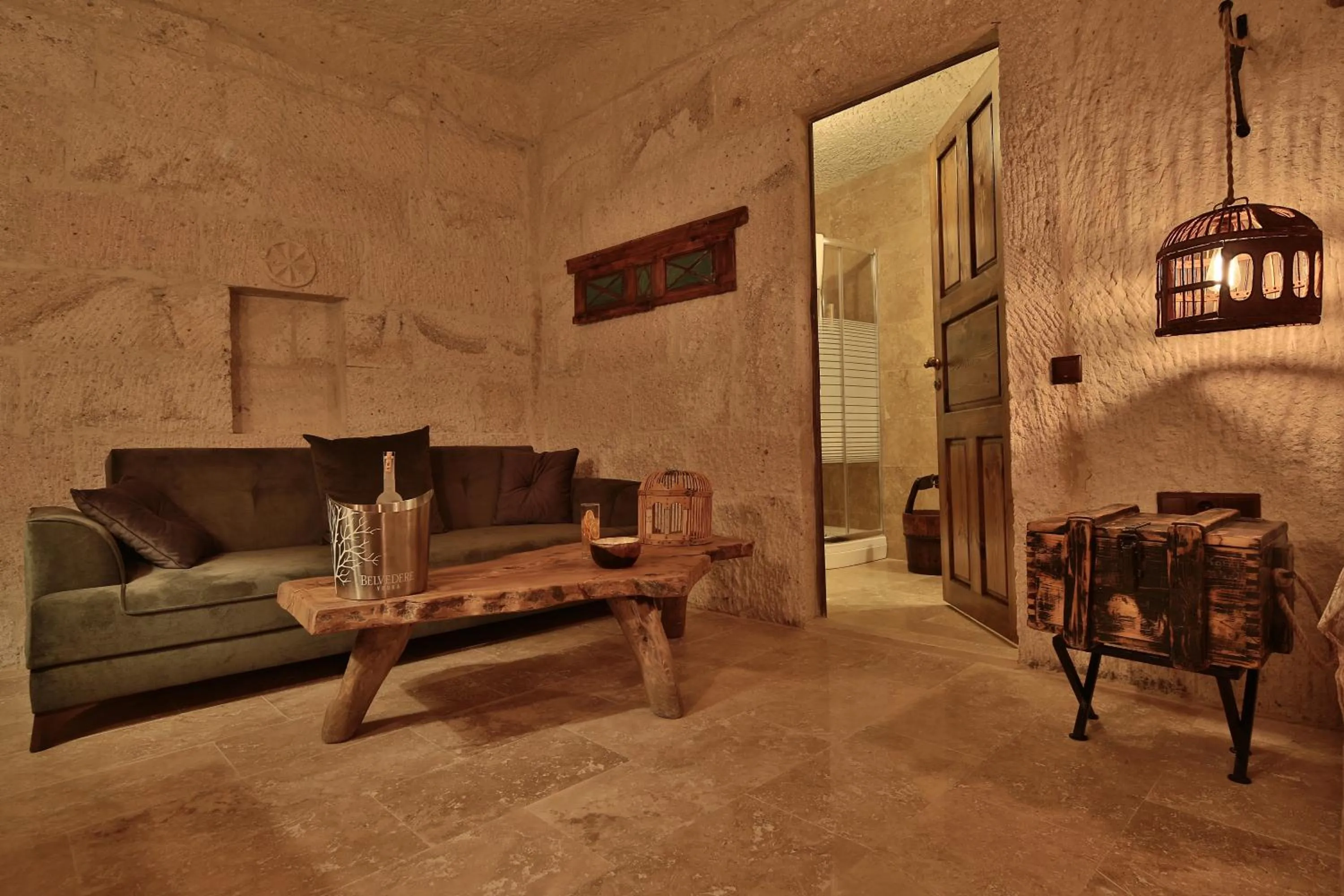 Decorative detail in The Owl Cave Hotel