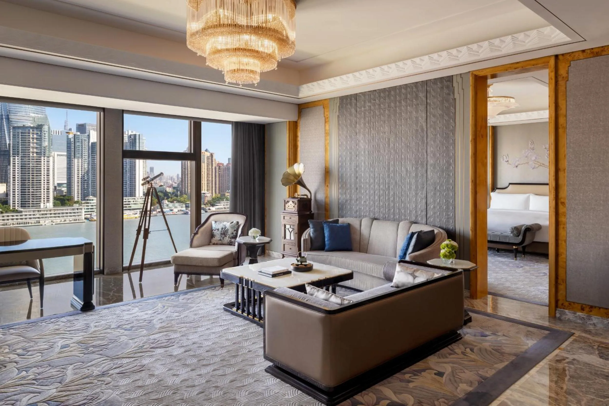 Living room in The St. Regis on the Bund, Shanghai