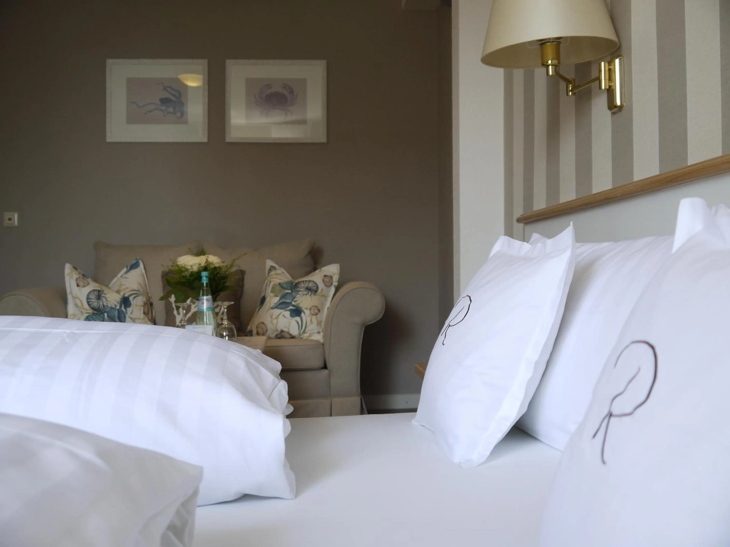 Decorative detail, Bed in Hotel Ratsstuben