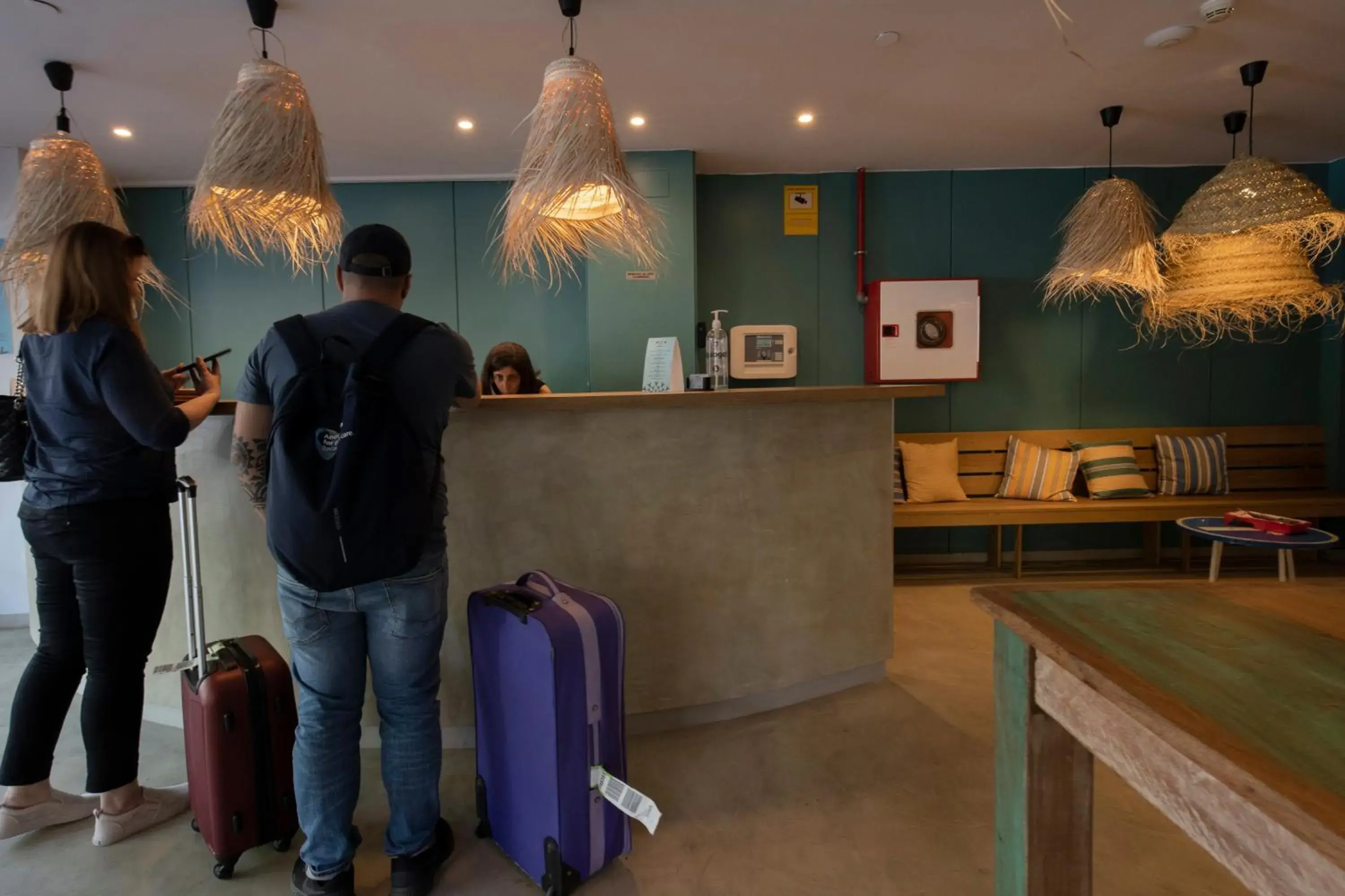 Lobby or reception in Yomo Hostal BCN Port Lobby or reception in Yomo Hostal BCN Port