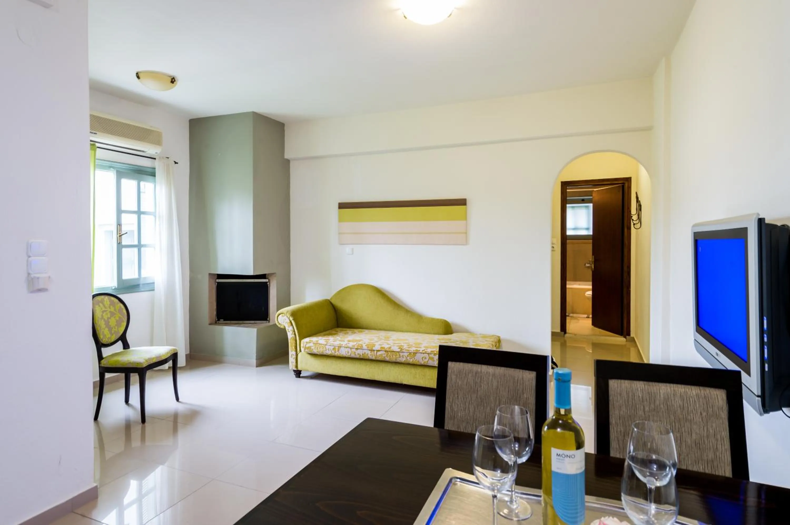 Living room in Angela Studios Apartments