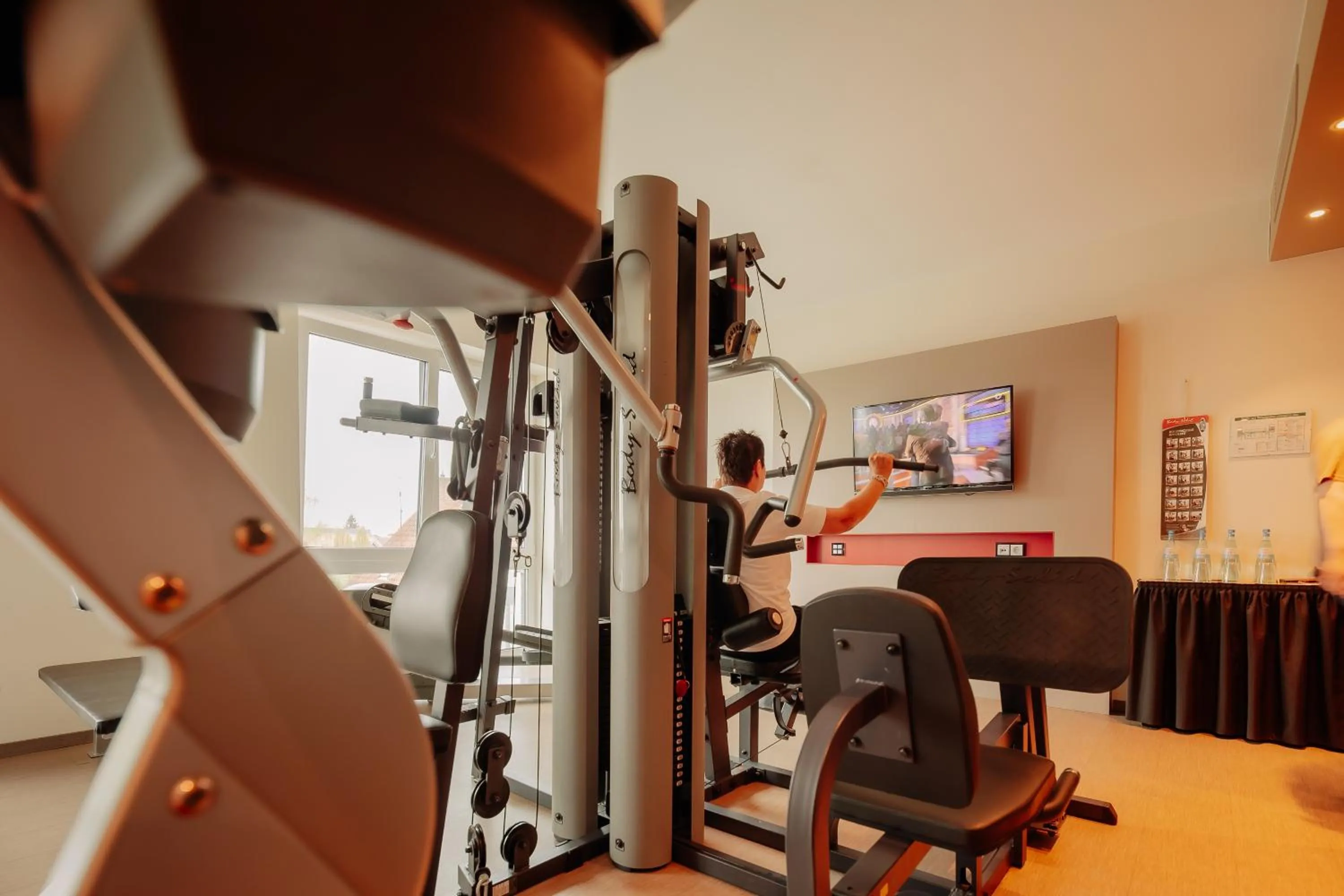 Fitness centre/facilities in LOOKEN INN Lingen by Hackmann