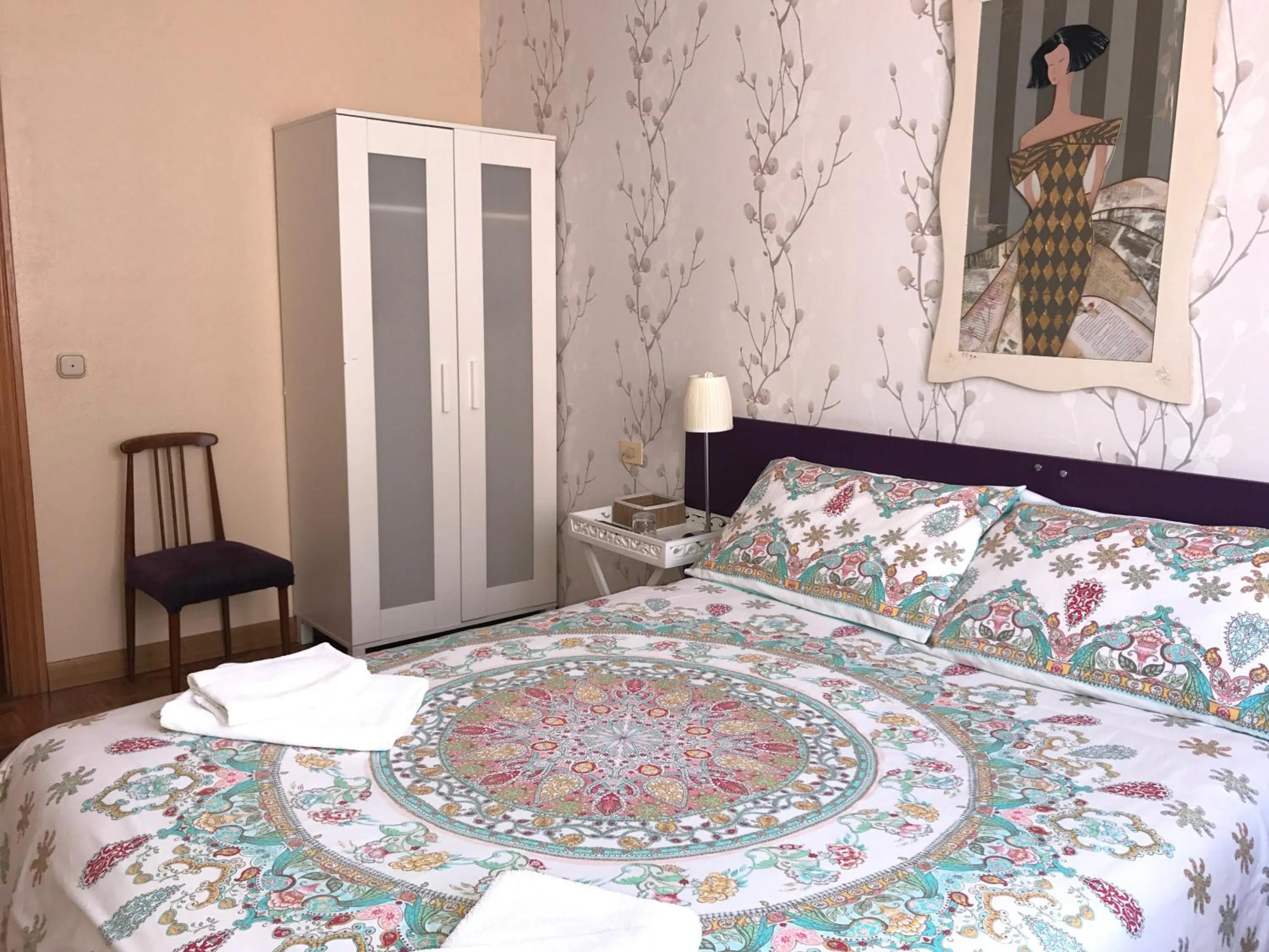 Bed in Alojamientos Olga