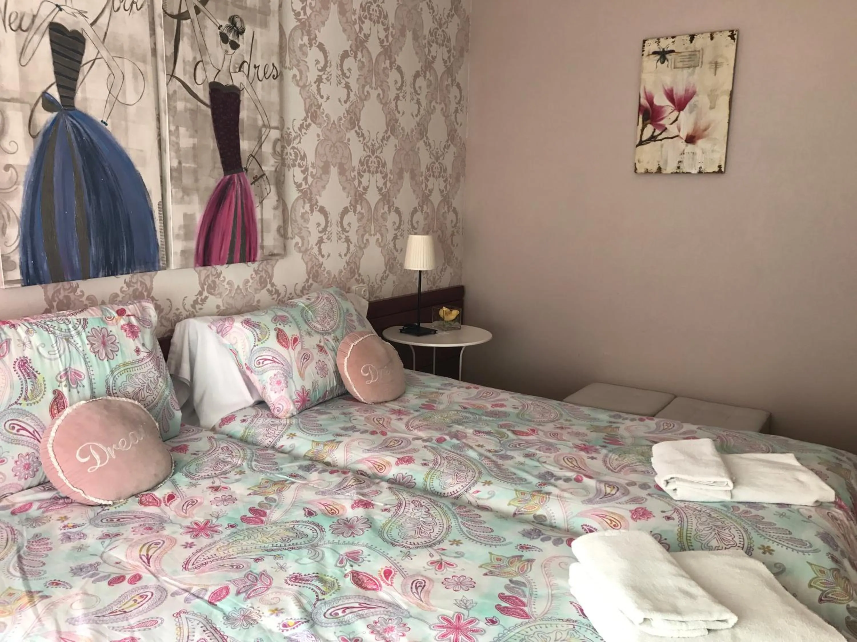 Bed in Alojamientos Olga