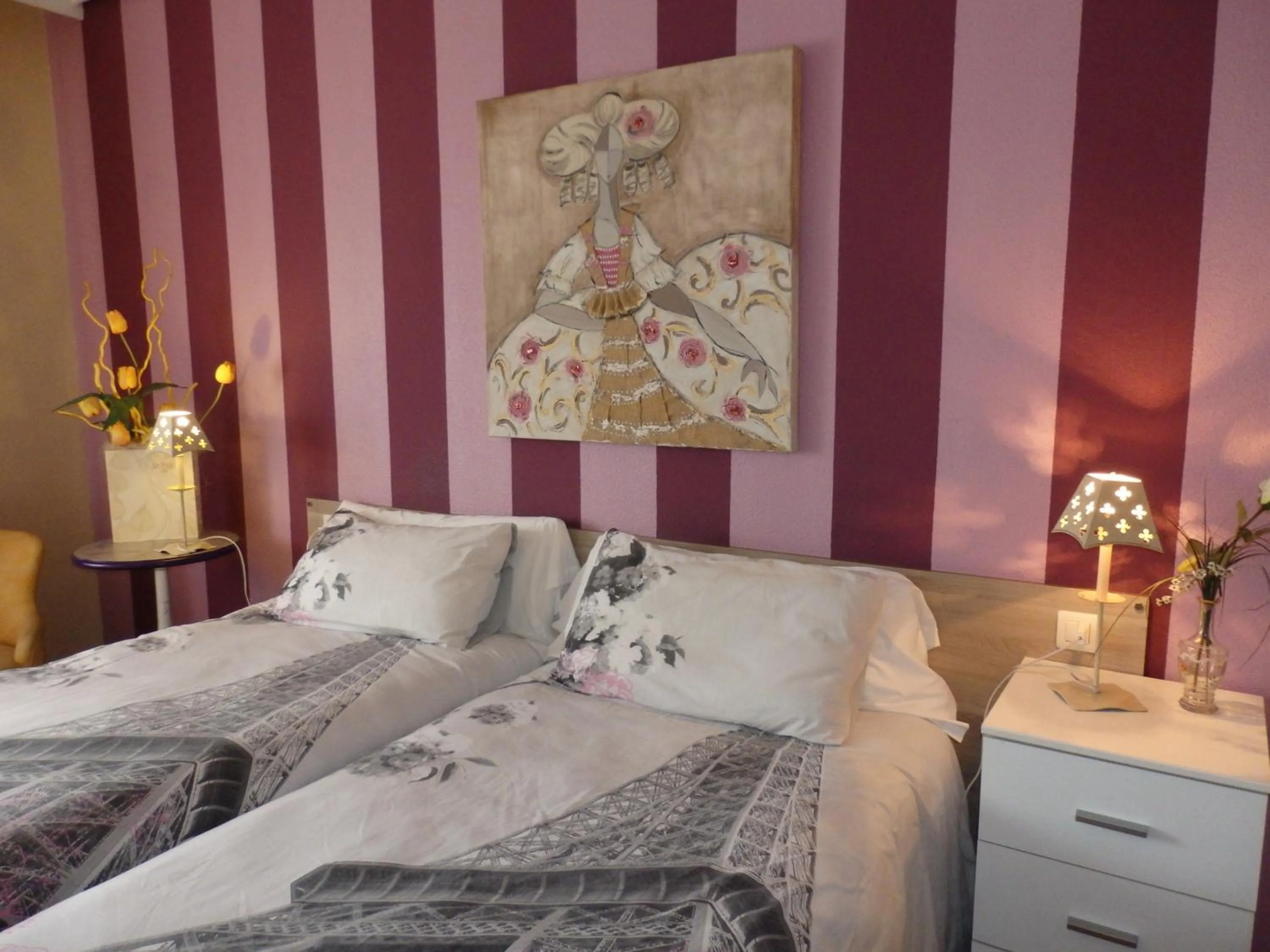 Decorative detail, Bed in Alojamientos Olga