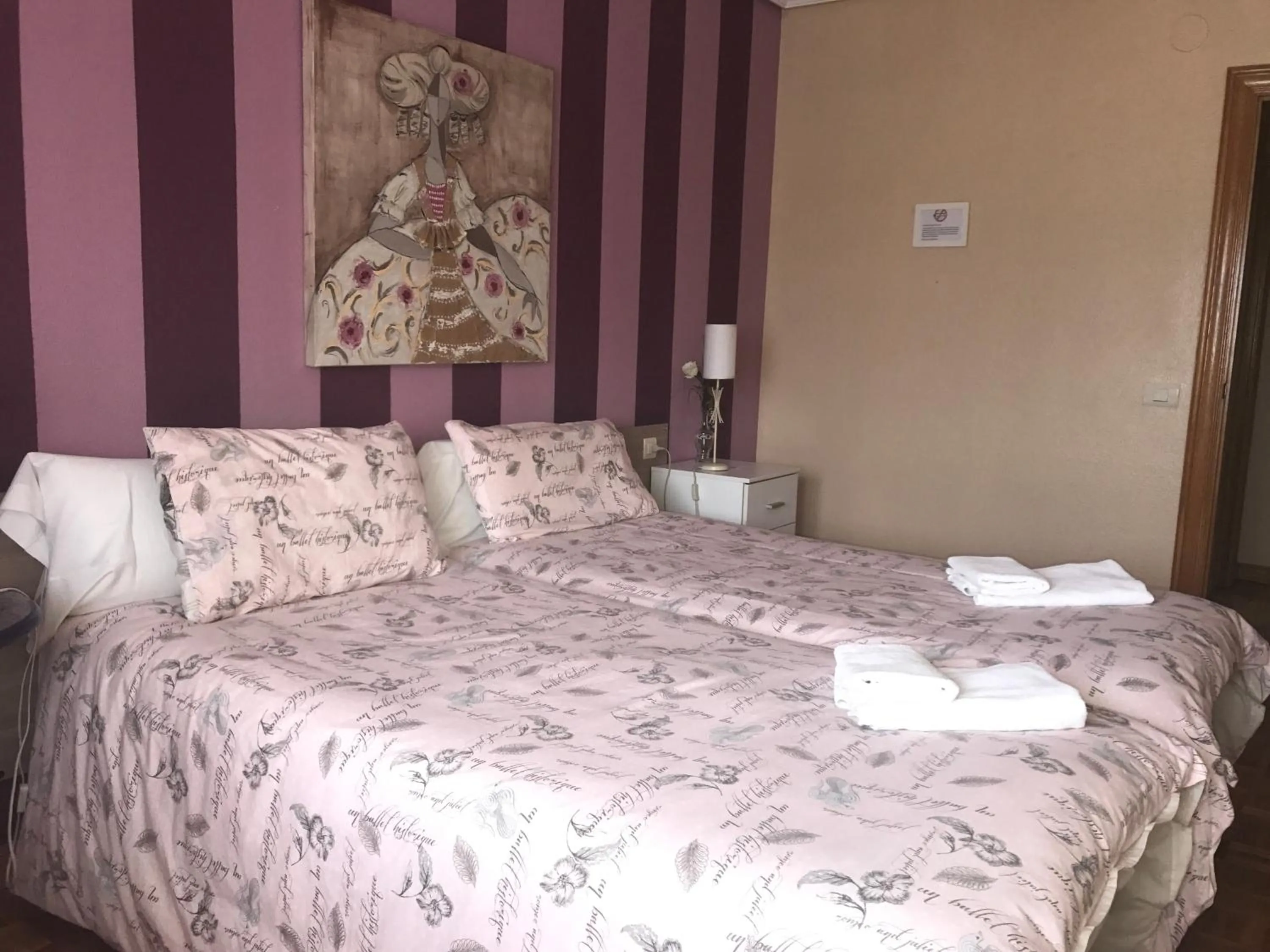 Bed in Alojamientos Olga