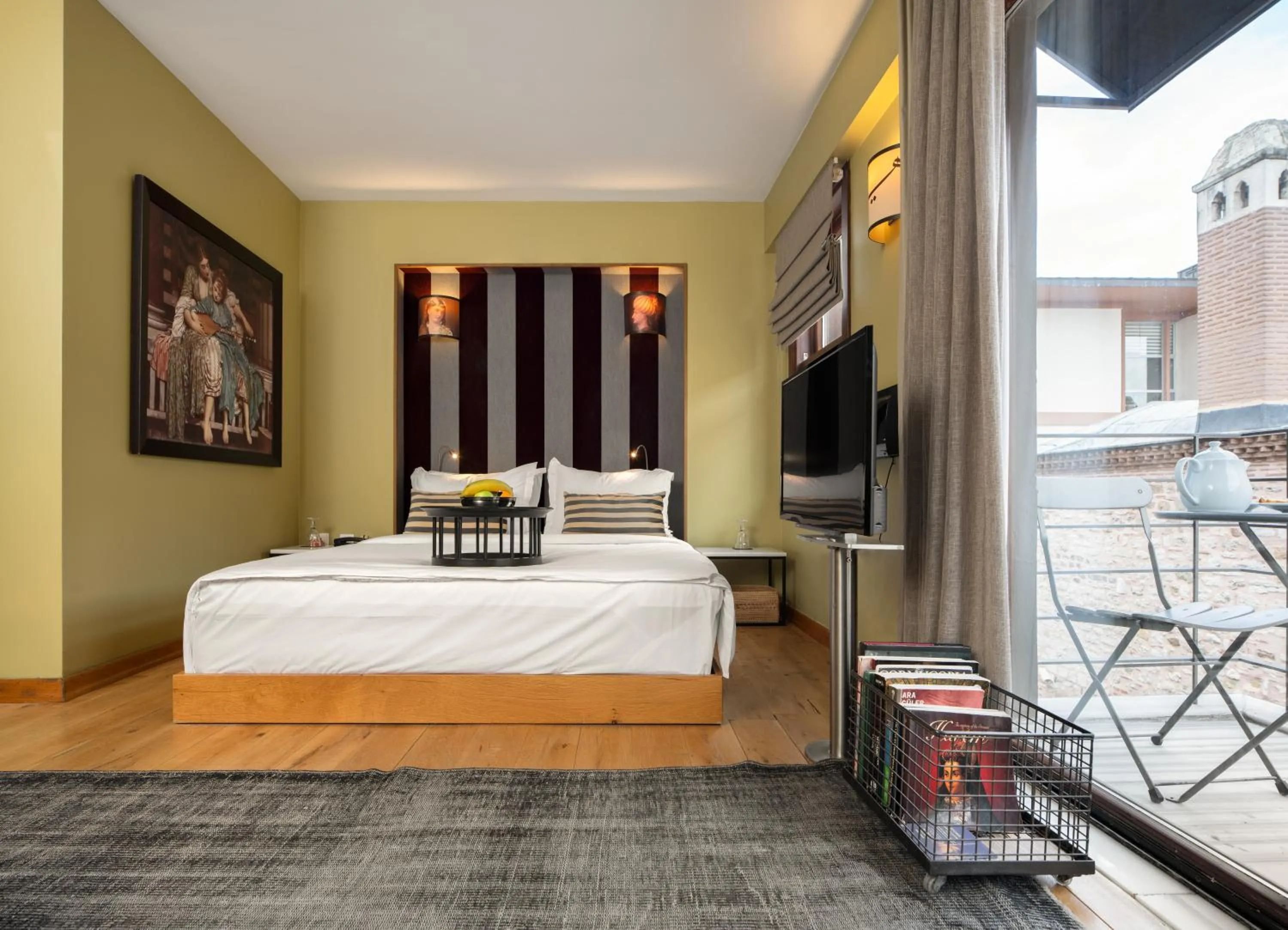 Bed in Hotel Ibrahim Pasha