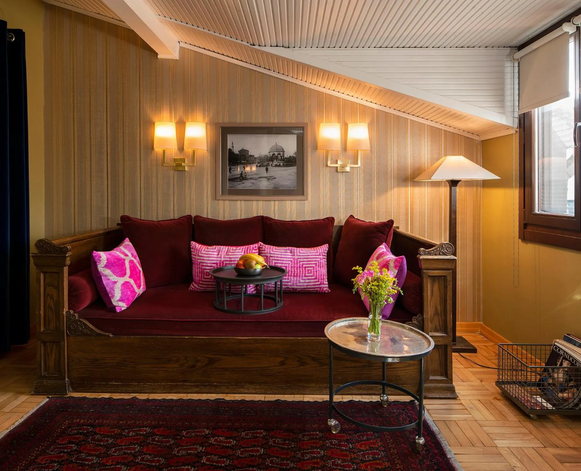 Seating area in Hotel Ibrahim Pasha