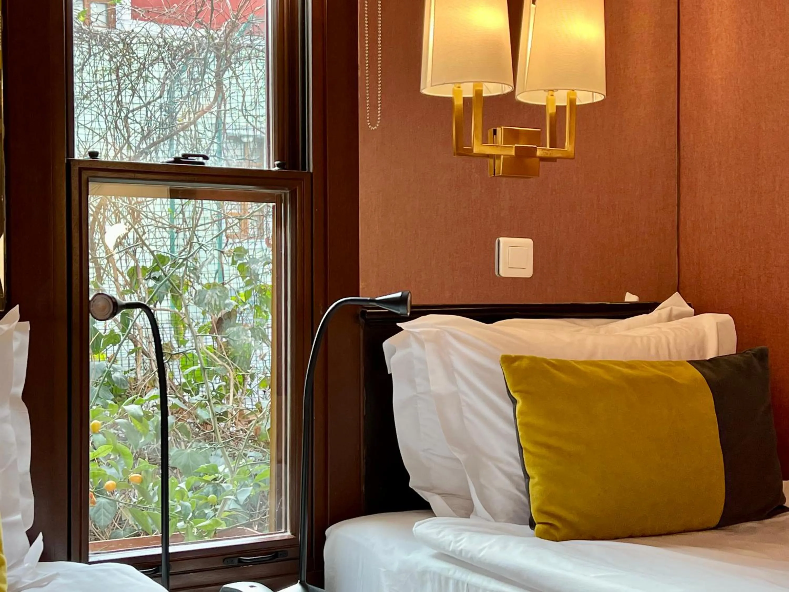 Bed in Hotel Ibrahim Pasha