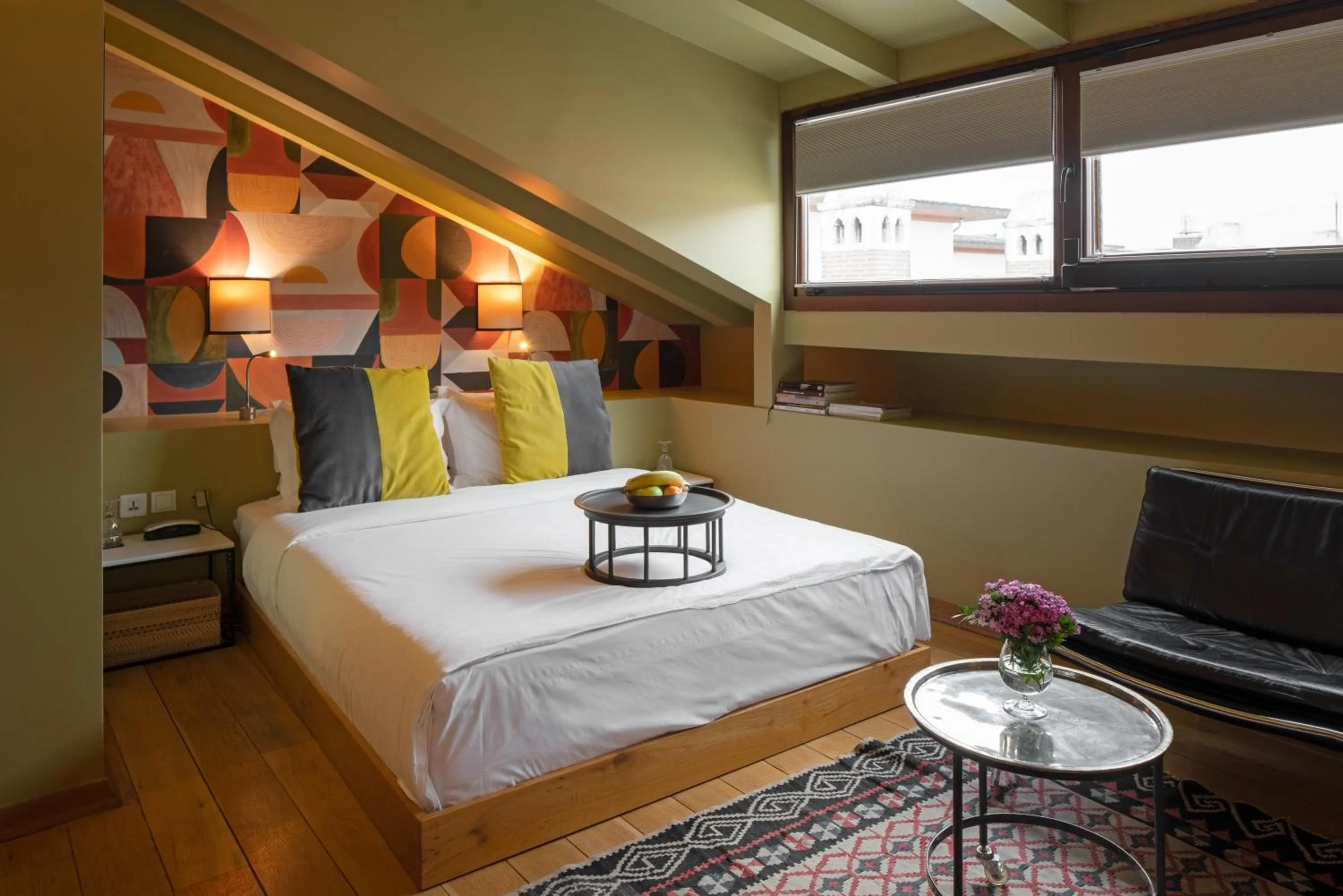 Bed in Hotel Ibrahim Pasha